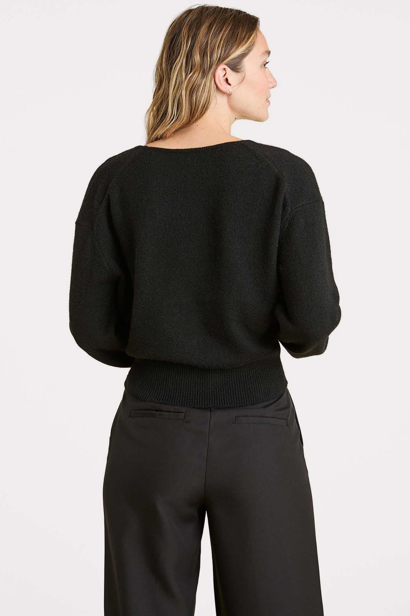 Cozy Knit Wrap Sweater