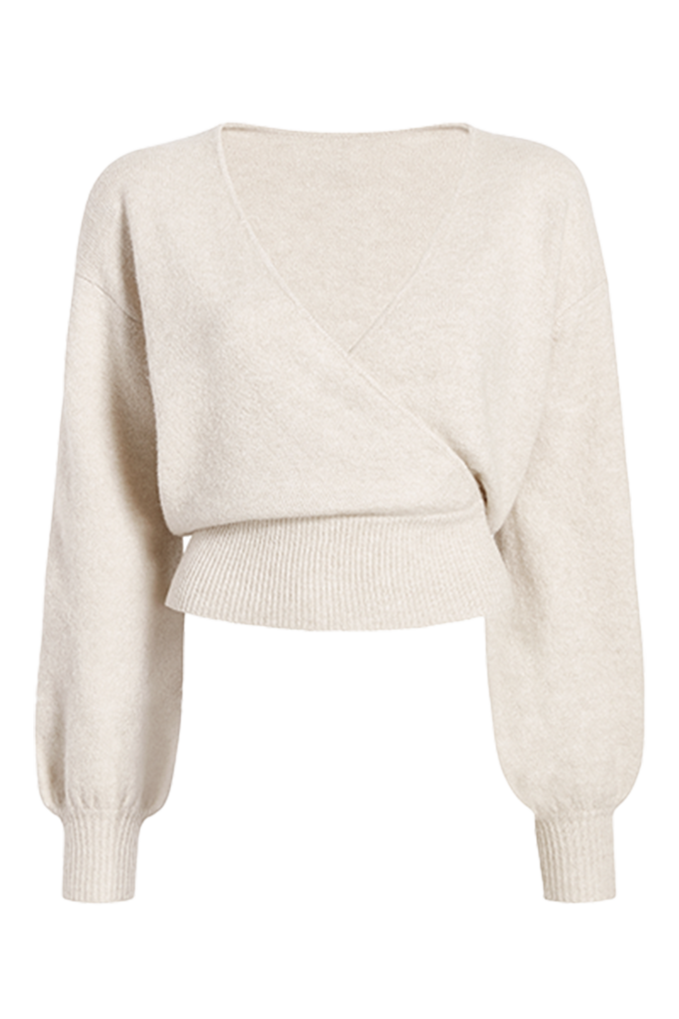 Cozy Knit Wrap Sweater