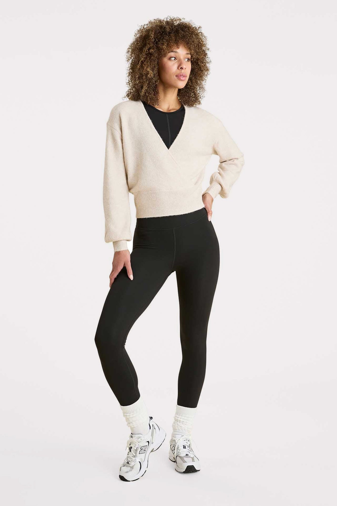 Cozy Knit Wrap Sweater