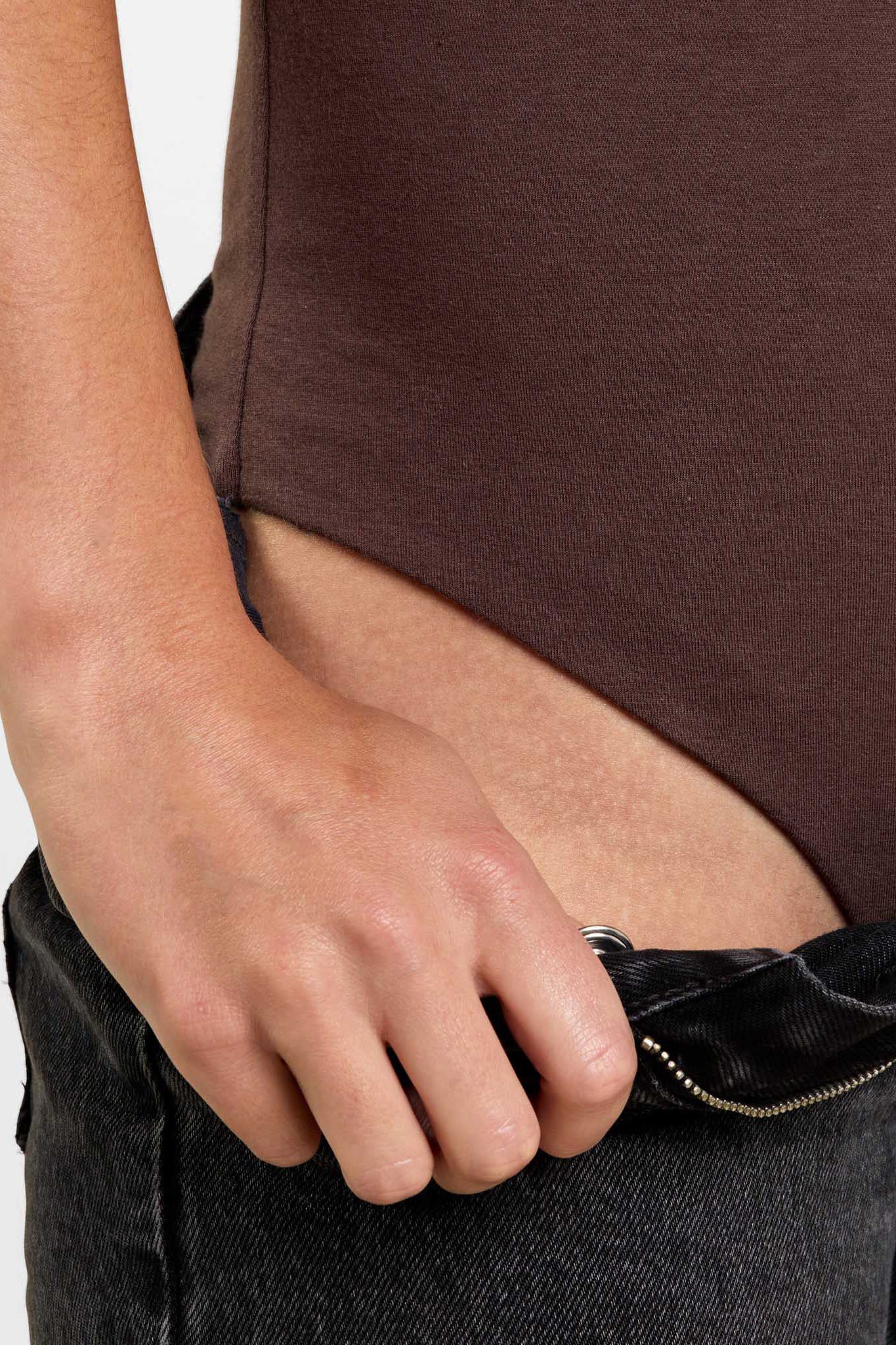 Cotton Stretch Short Sleeve Square Neck Bodysuit