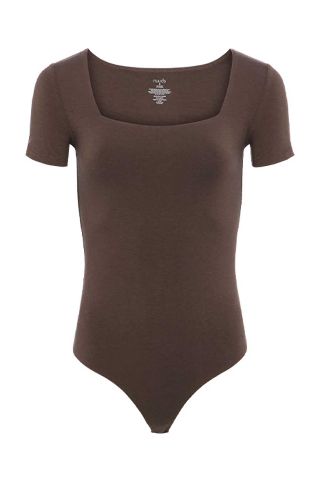 Cotton Stretch Short Sleeve Square Neck Bodysuit