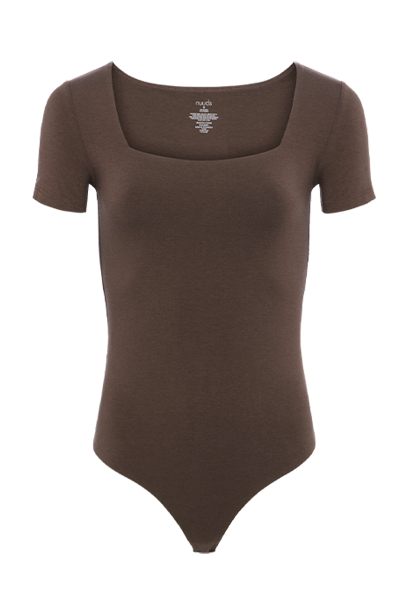 Cotton Stretch Short Sleeve Square Neck Bodysuit