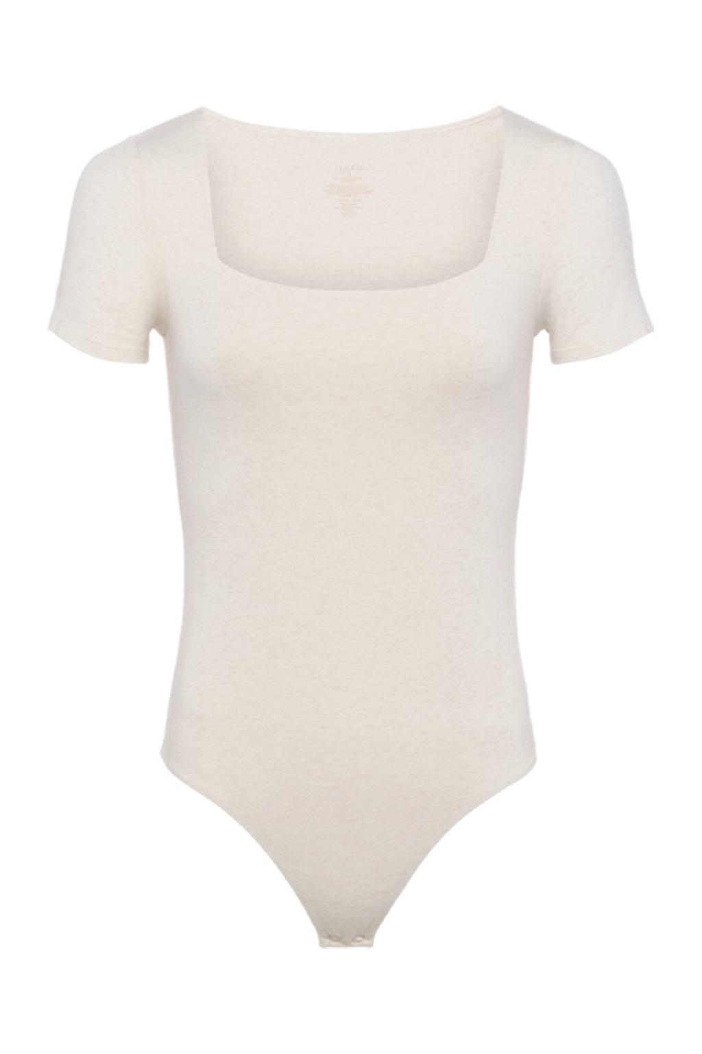 Cotton Stretch Short Sleeve Square Neck Bodysuit