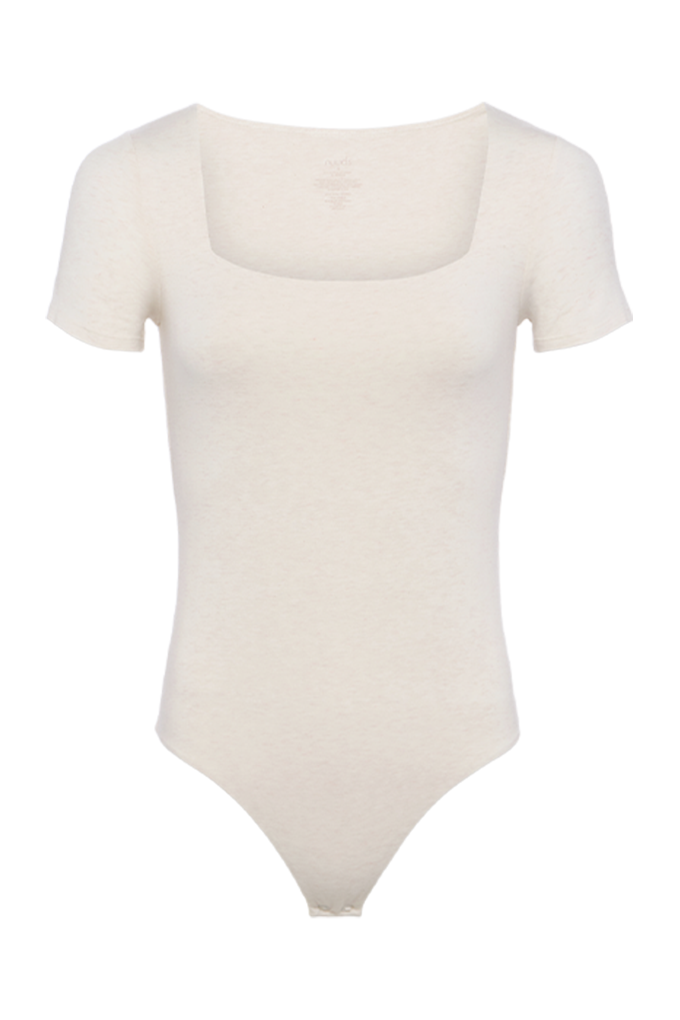 Cotton Stretch Short Sleeve Square Neck Bodysuit