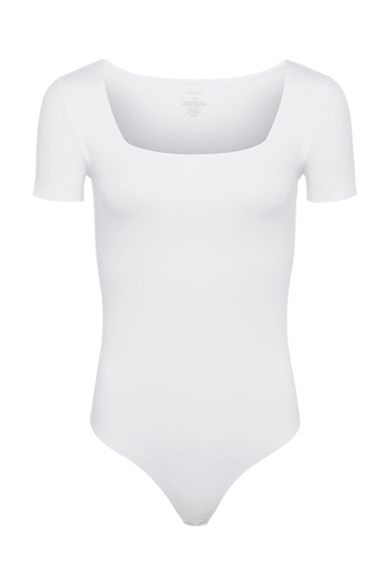 Cotton Stretch Short Sleeve Square Neck Bodysuit