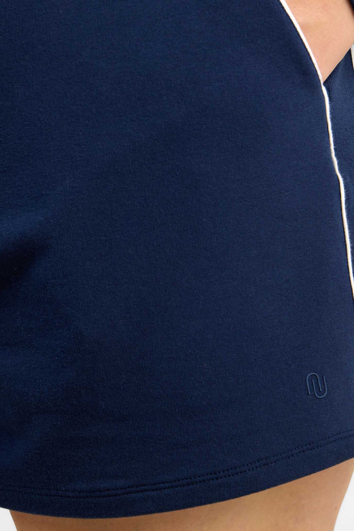 Color:Navy | nuuds cloudtech short sweatshorts women shorts for women high waist shorts bottoms for women
