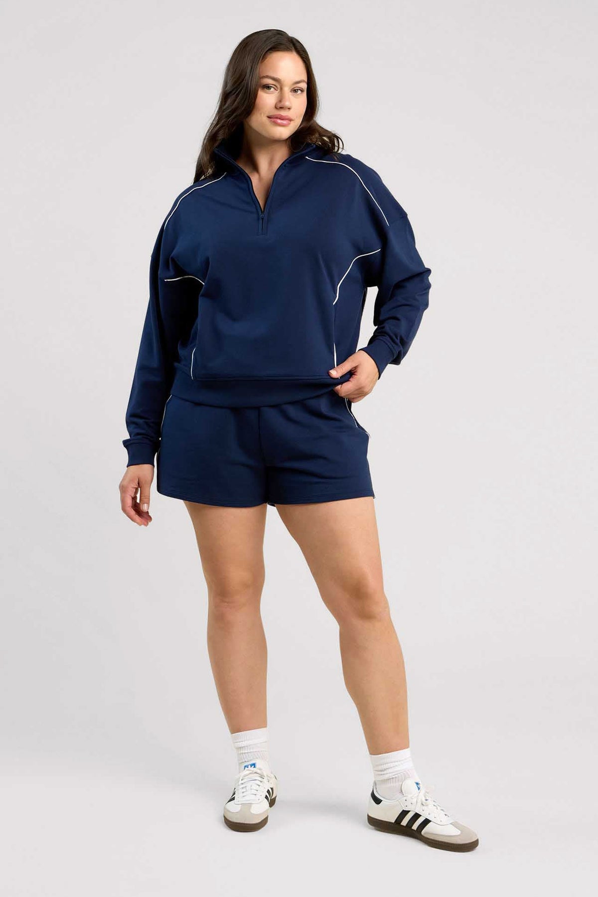 Color:Navy | CloudTech Quarter-Zip