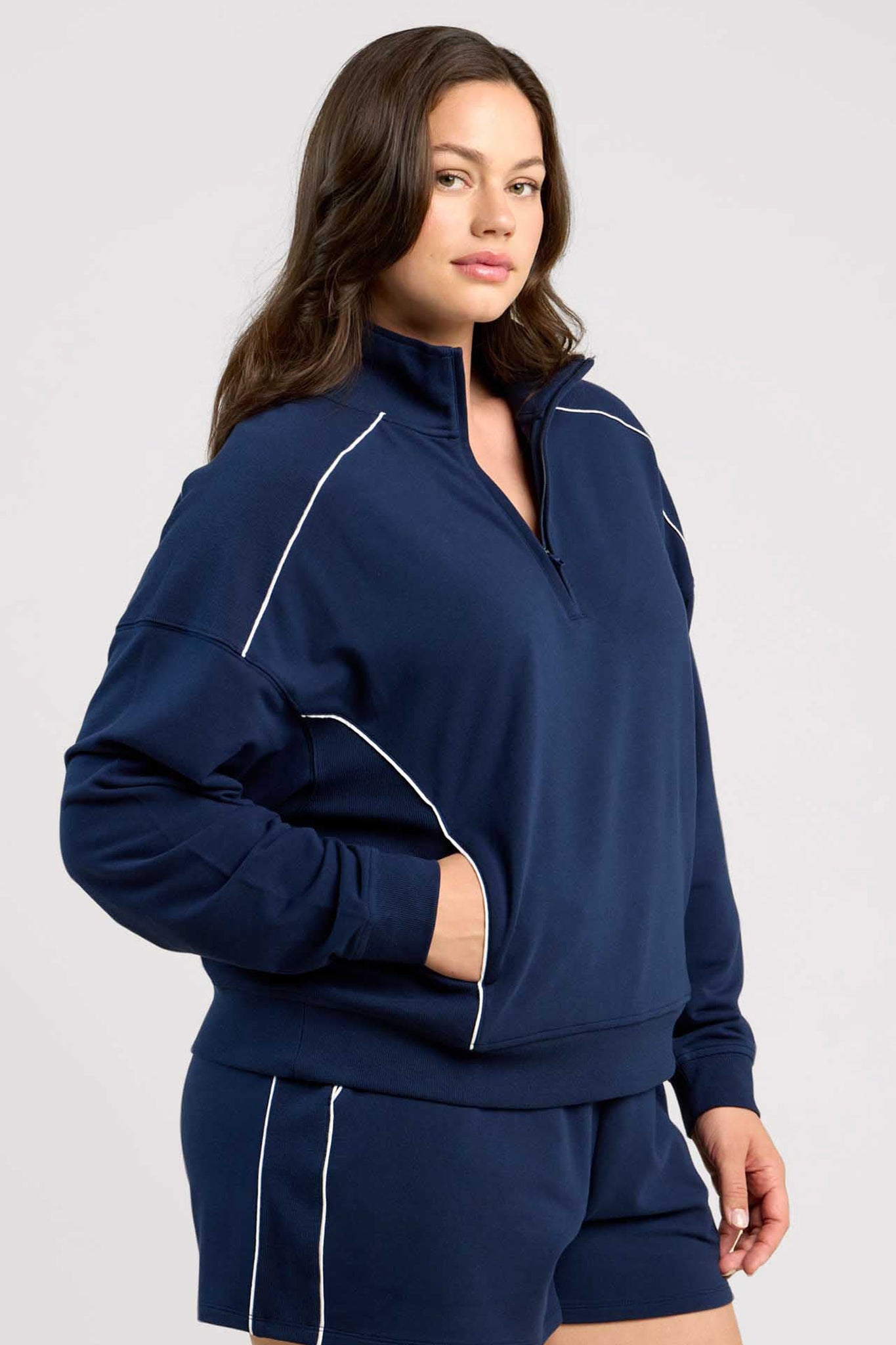 CloudTech Quarter-Zip | Navy – nuuds