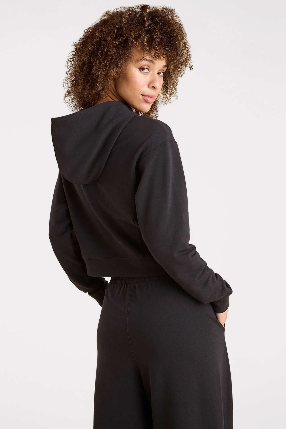 Color:Black | nuuds cloudtech hoodie – cozy oversized hoodie for women long sleeve top soft lounge essential