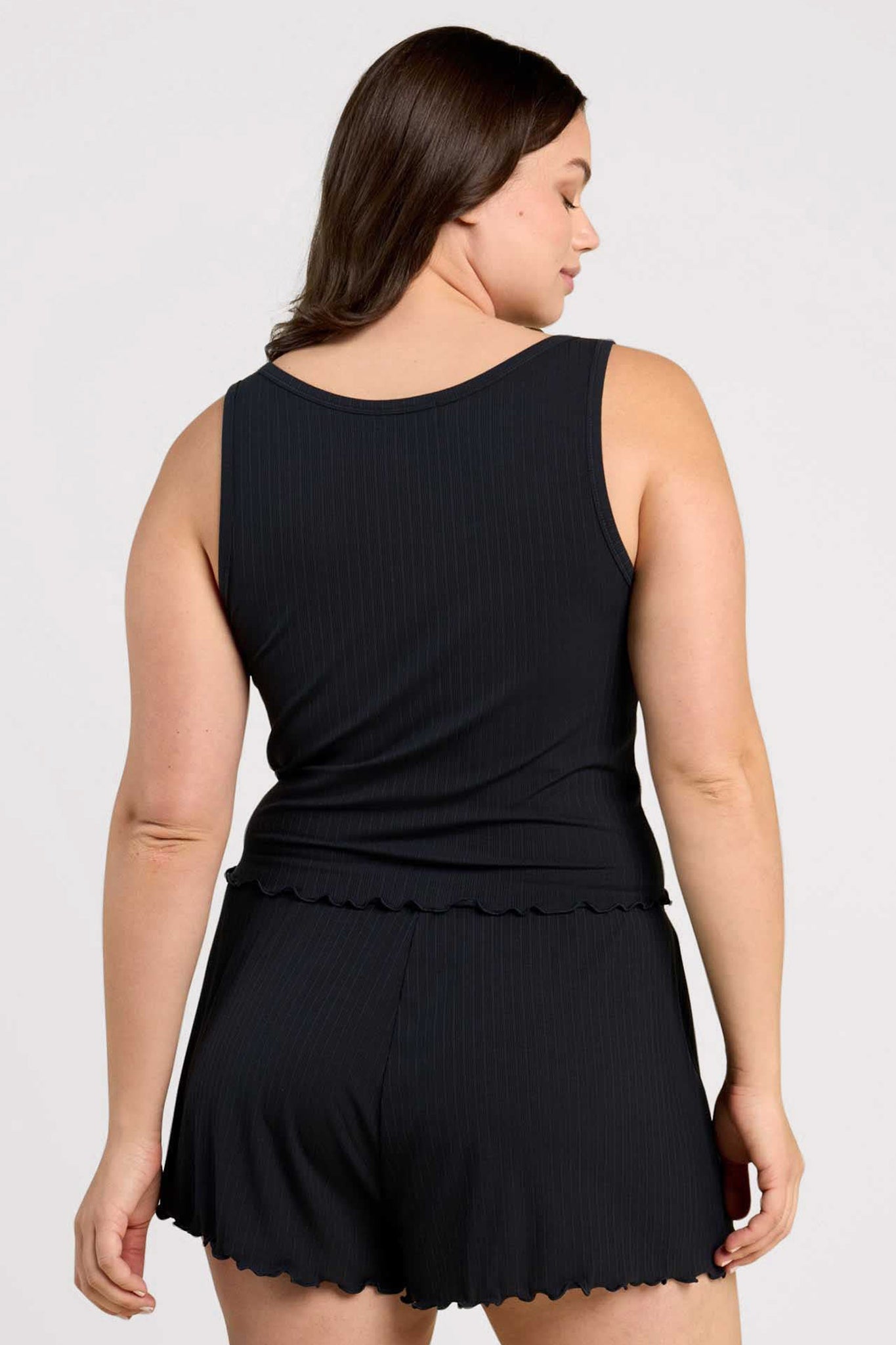 Mini Rib Tank | Black – nuuds