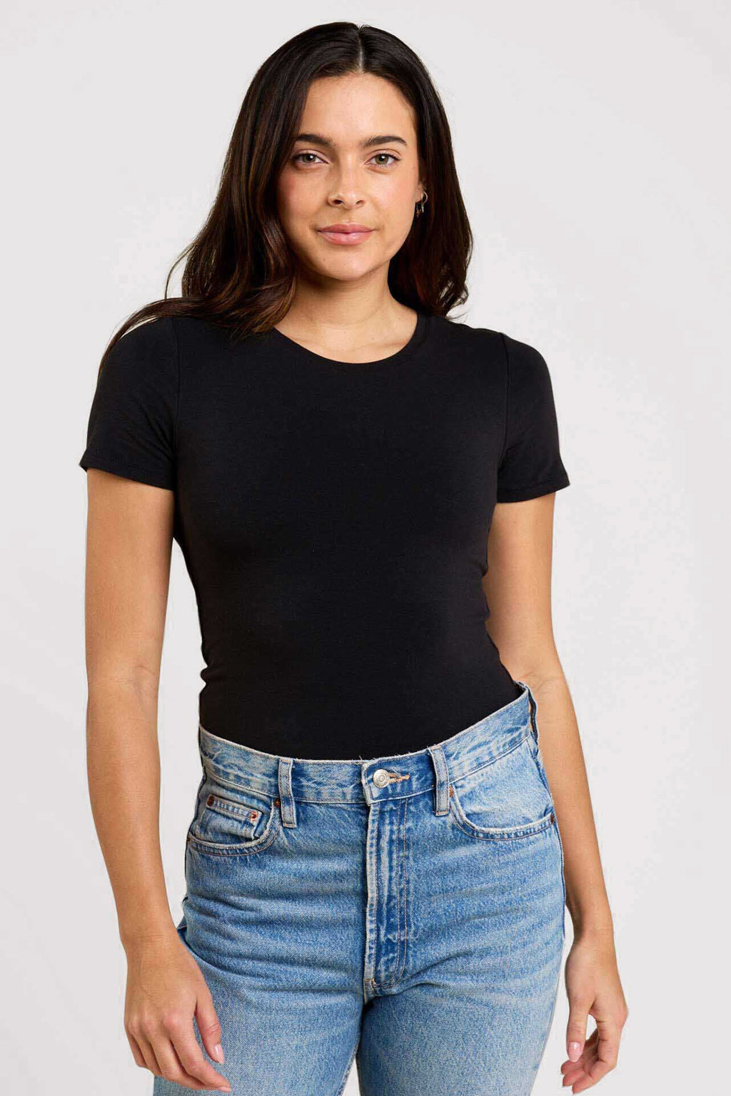 Cotton Stretch Classic Crewneck Tee