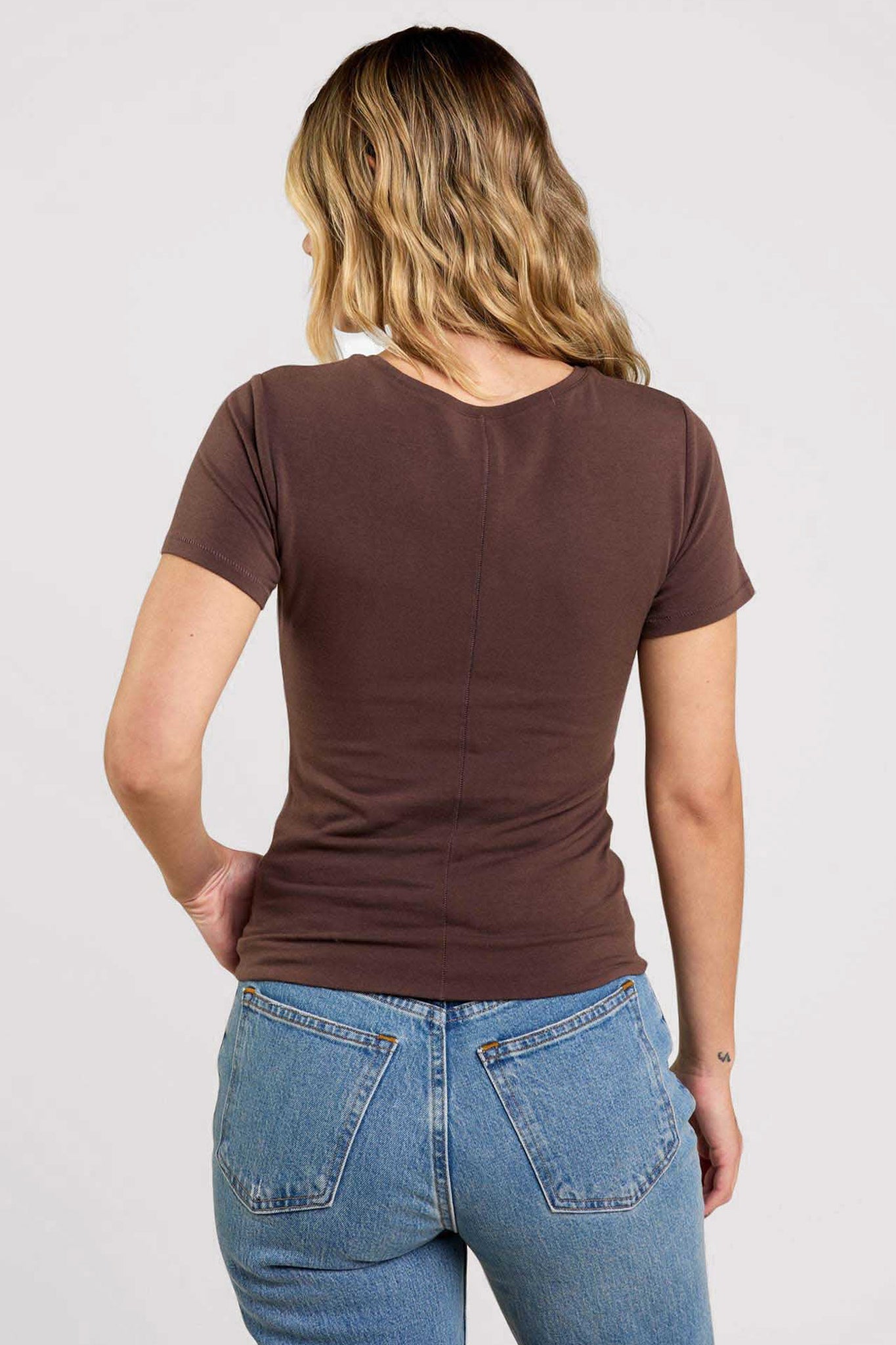 Cotton Stretch Classic Crewneck Tee