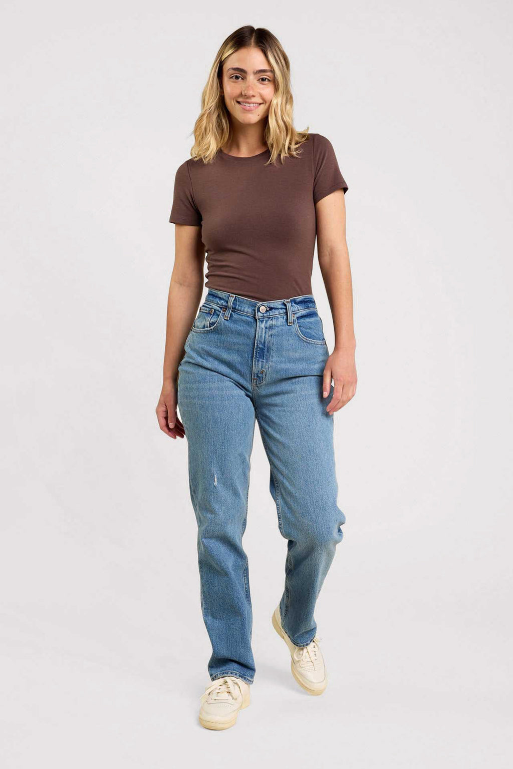 Cotton Stretch Classic Crewneck Tee