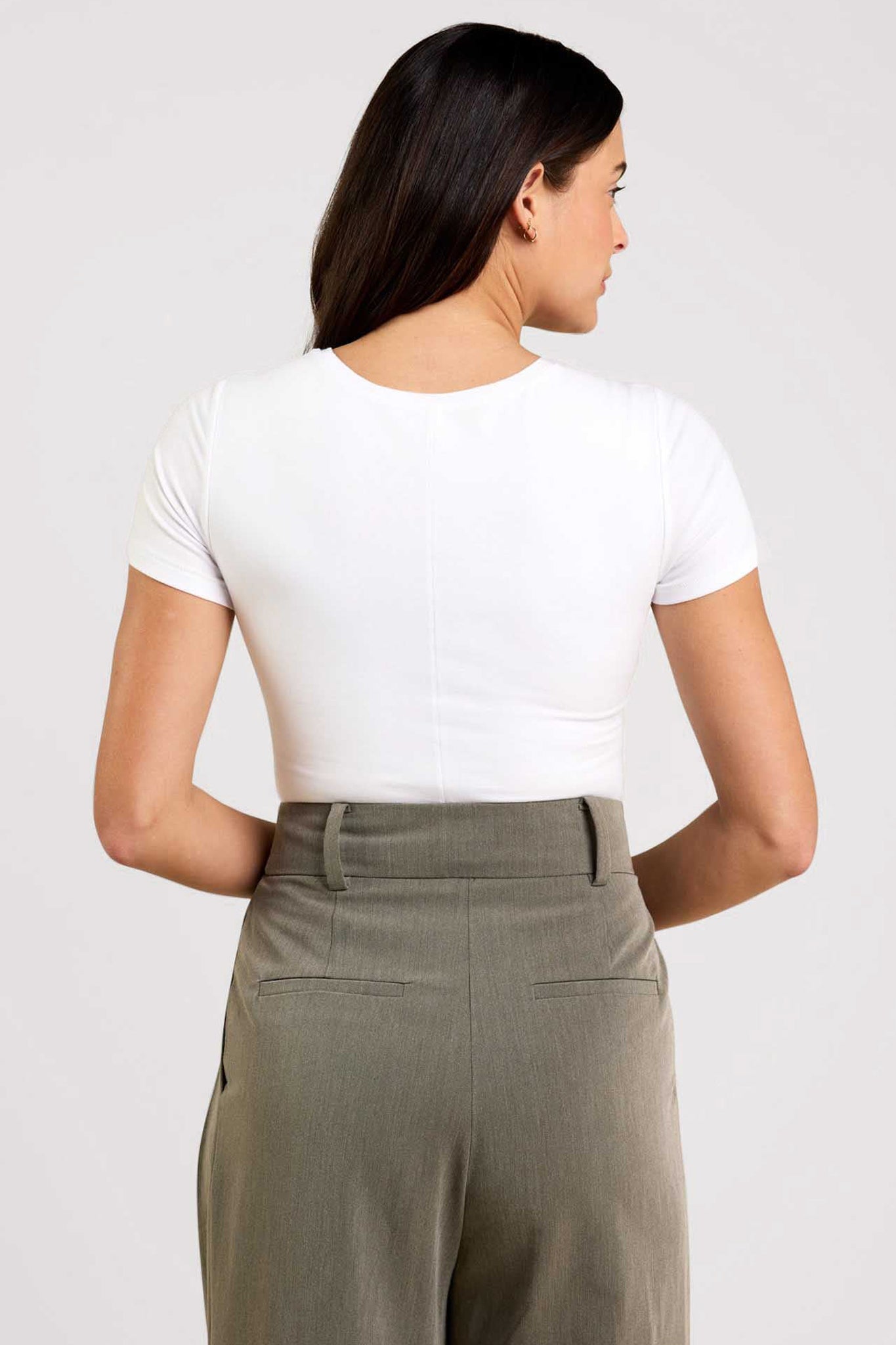 Cotton Stretch Classic Crewneck Tee