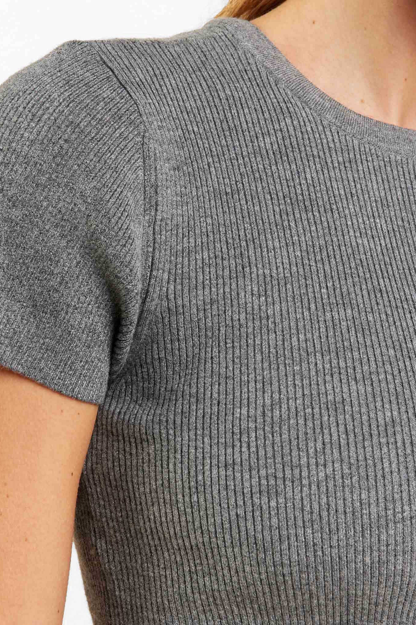 Ribbed Sweater Baby Tee