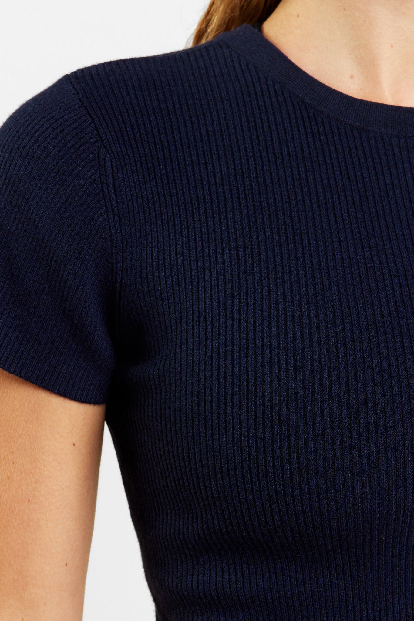 Ribbed Sweater Baby Tee