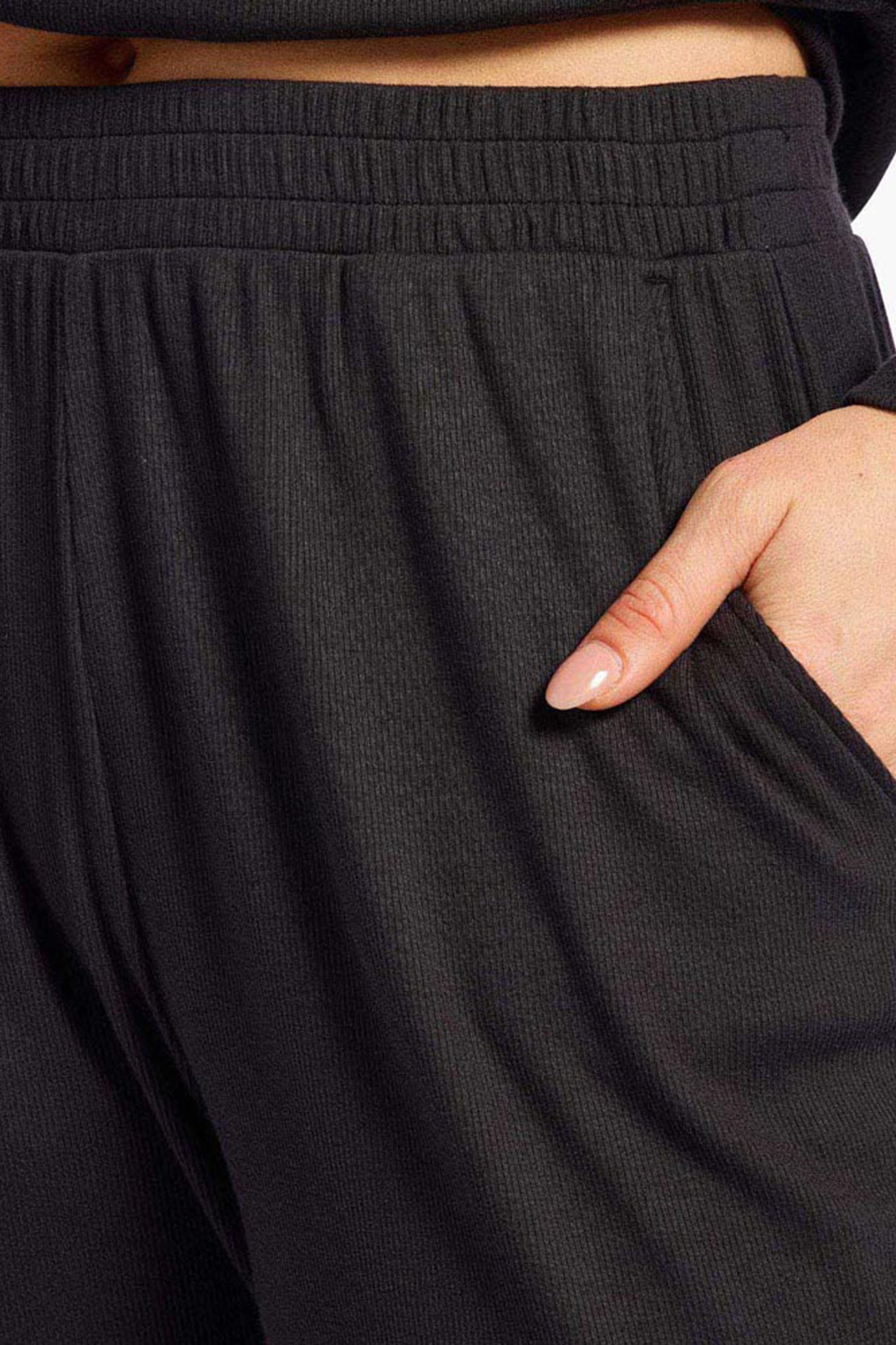 Slinky Rib Wide Leg Pant
