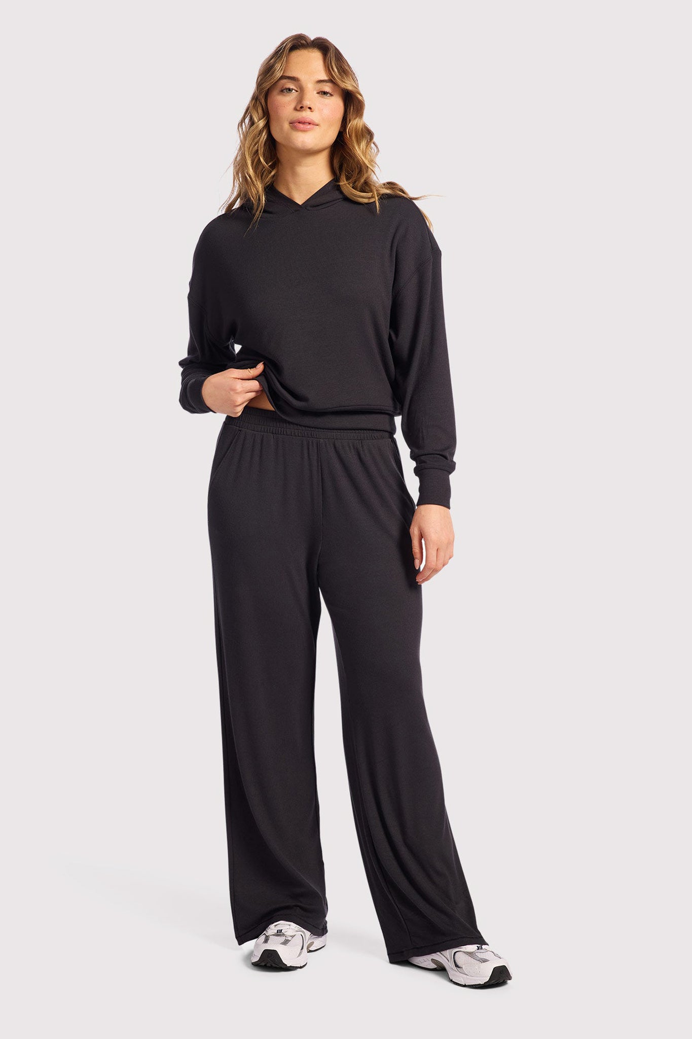 Slinky Rib Wide Leg Pant