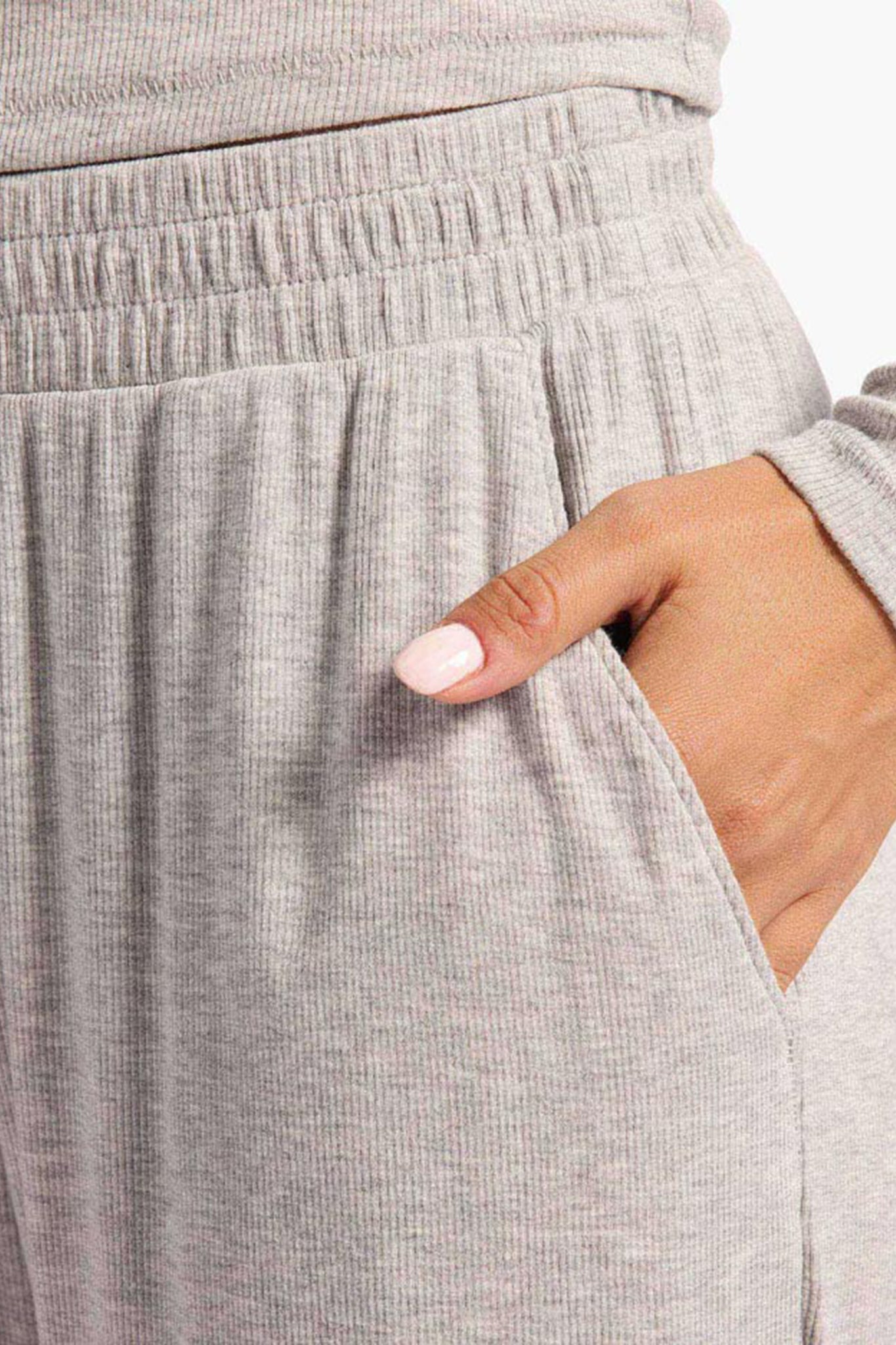 Slinky Rib Wide Leg Pant