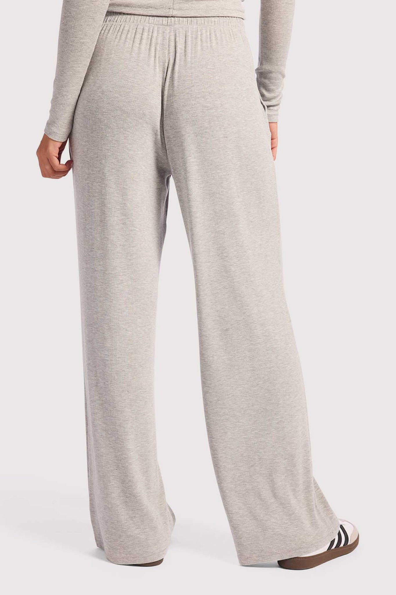 Slinky Rib Wide Leg Pant