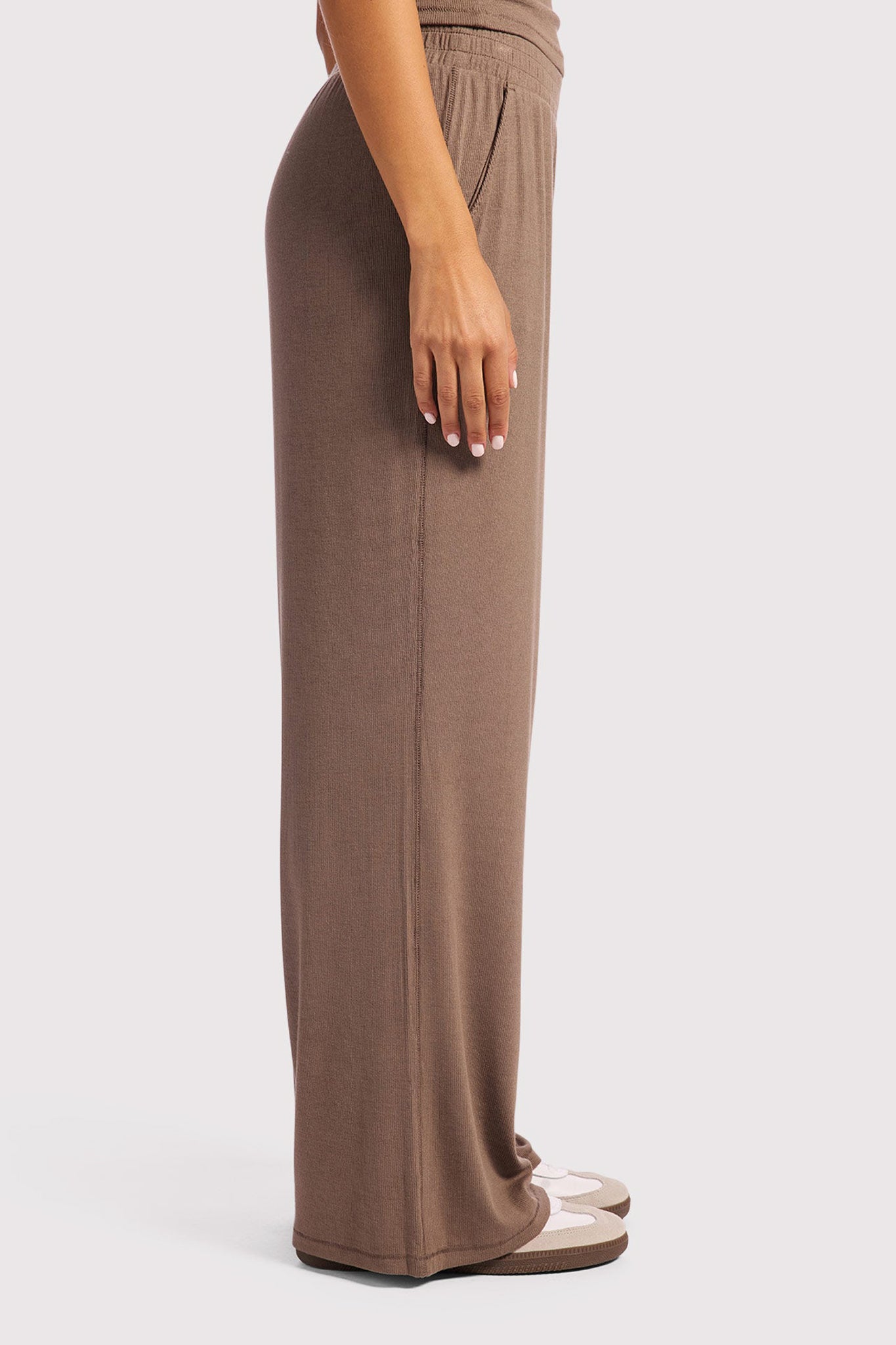 Slinky Rib Wide Leg Pant