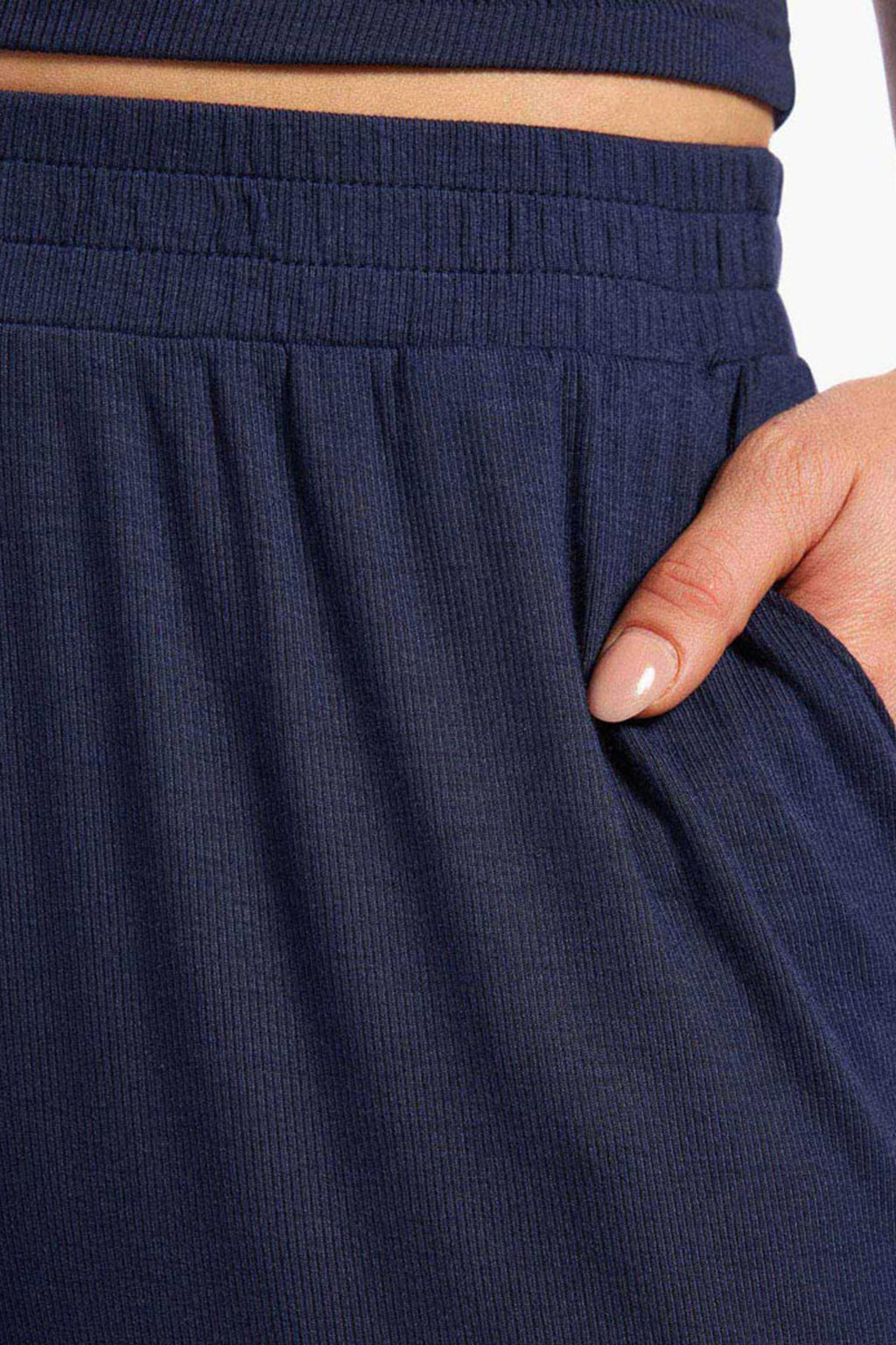 Slinky Rib Wide Leg Pant