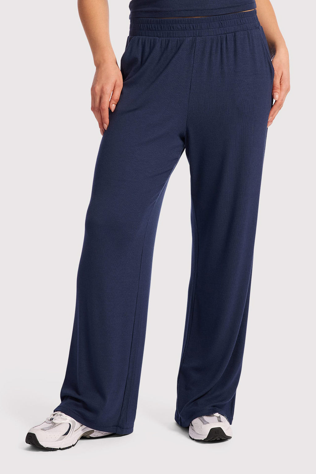 Slinky Rib Wide Leg Pant
