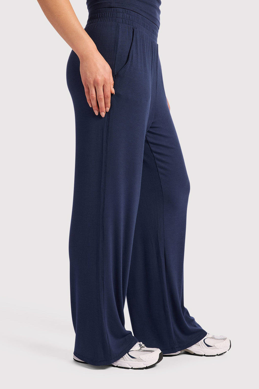Slinky Rib Wide Leg Pant