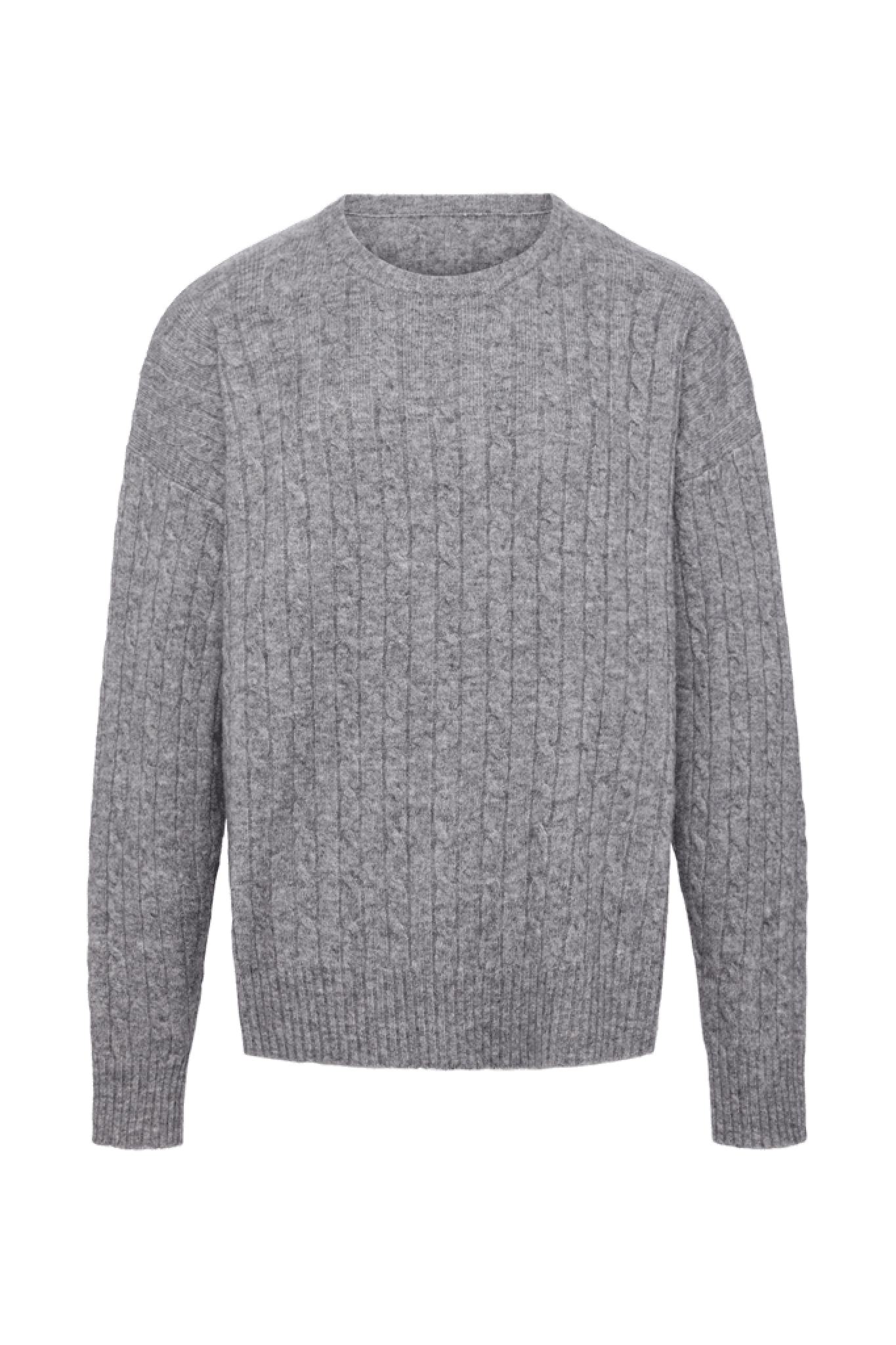Cozy Knit Cable Crewneck Sweater