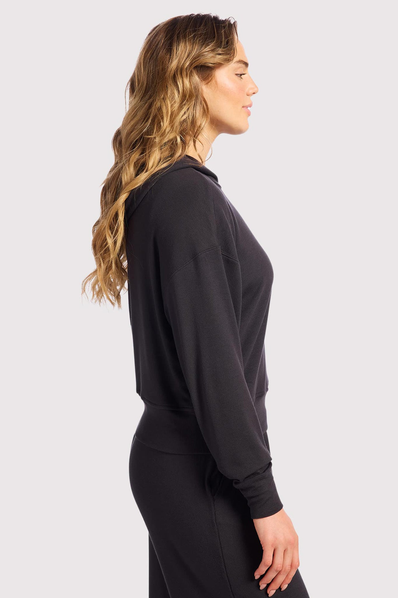 Slinky Rib Hoodie