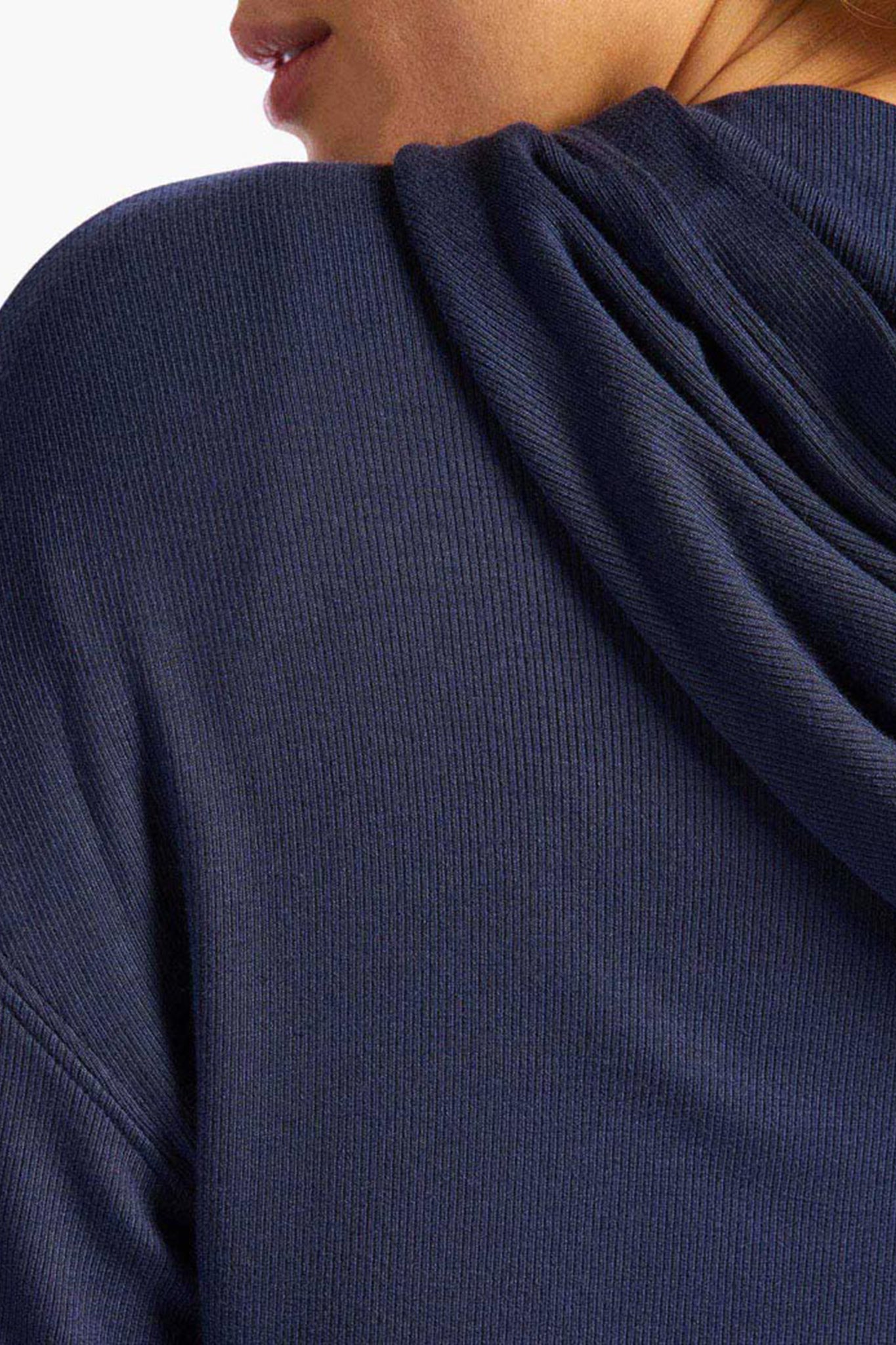 Slinky Rib Hoodie