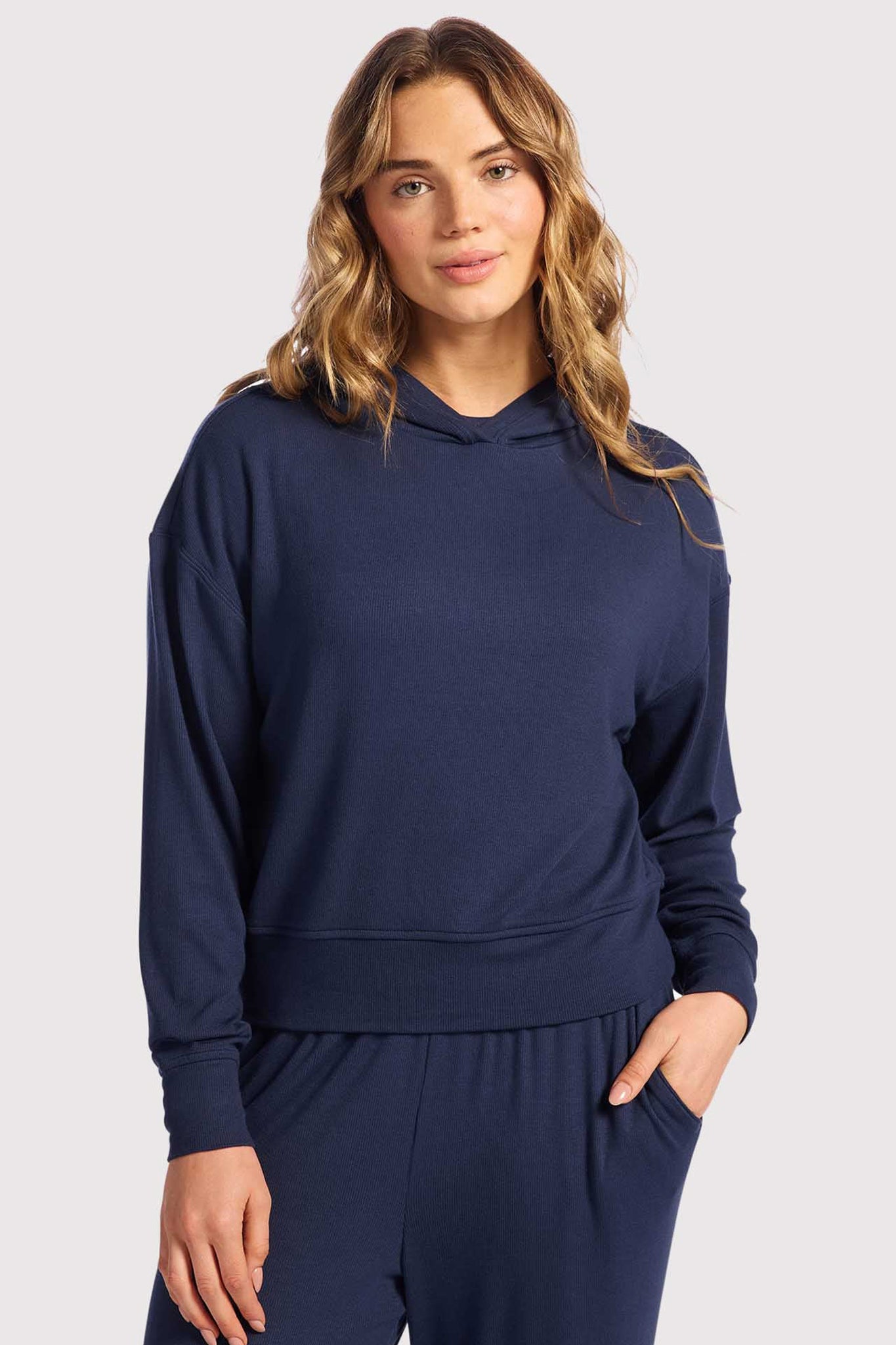 Slinky Rib Hoodie