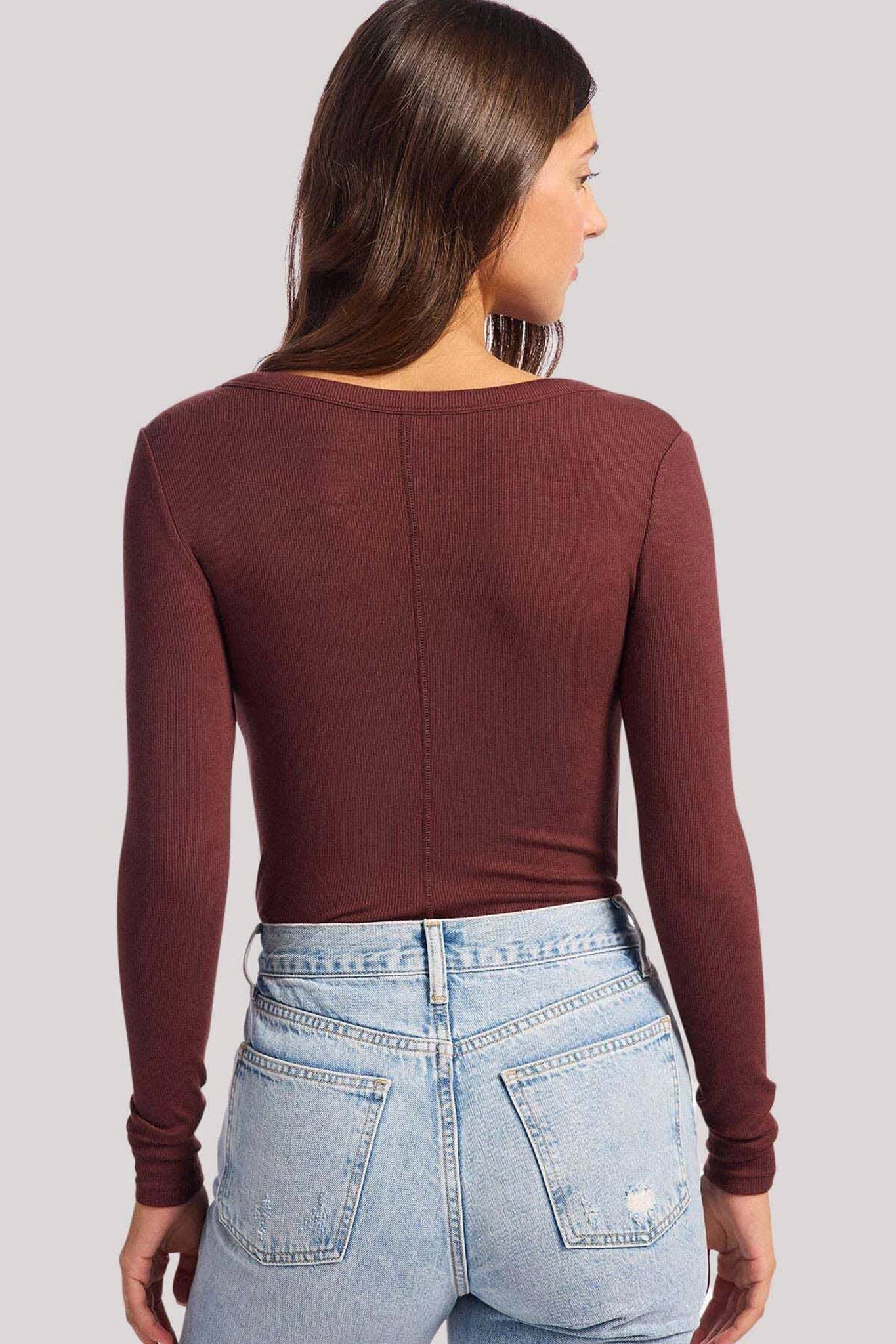 Slinky Rib Long Sleeve Bodysuit