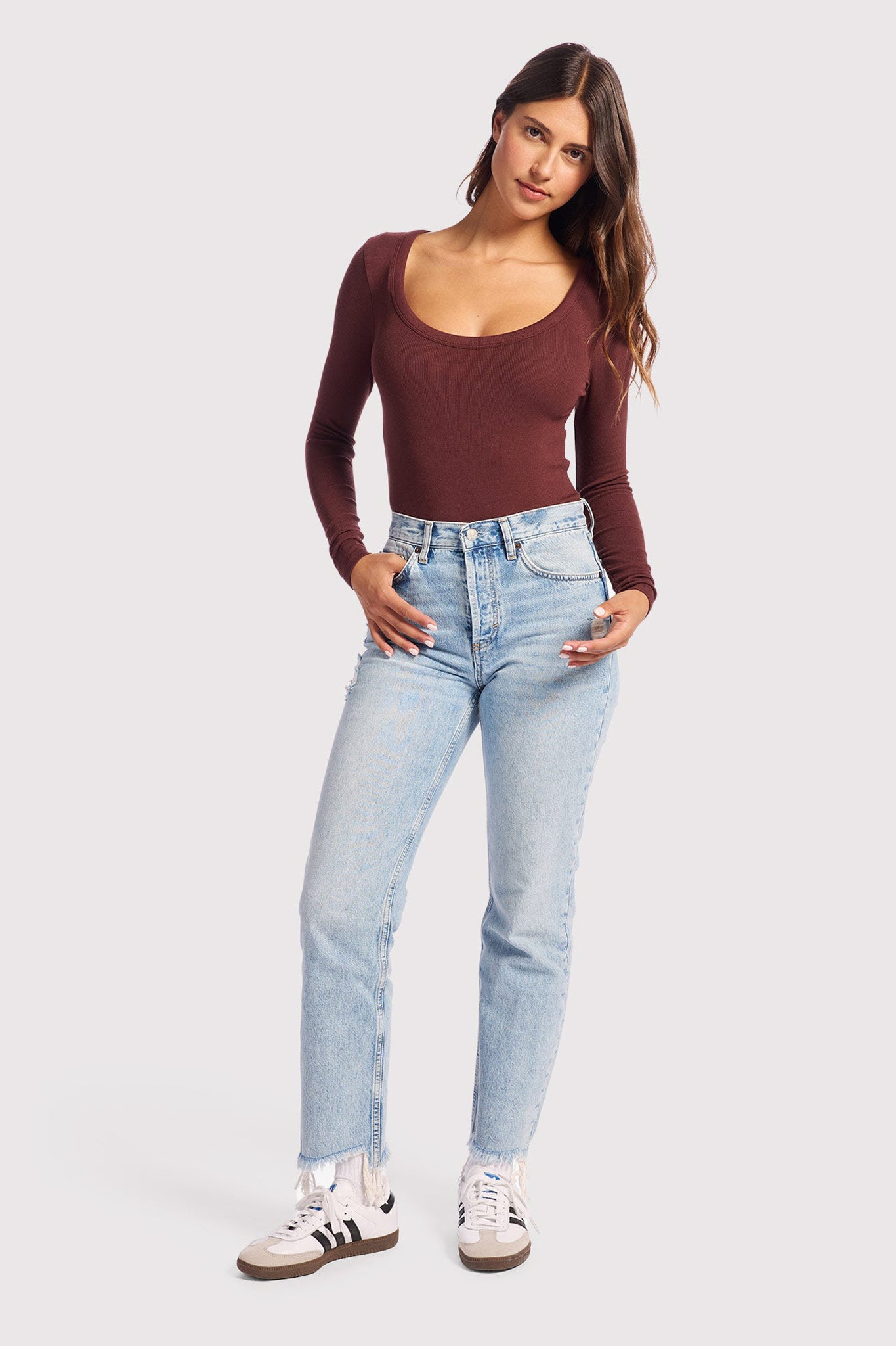 Slinky Rib Long Sleeve Bodysuit
