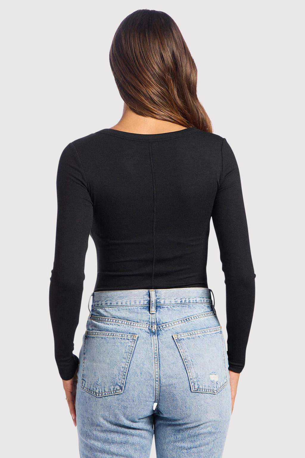 Slinky Rib Long Sleeve Bodysuit