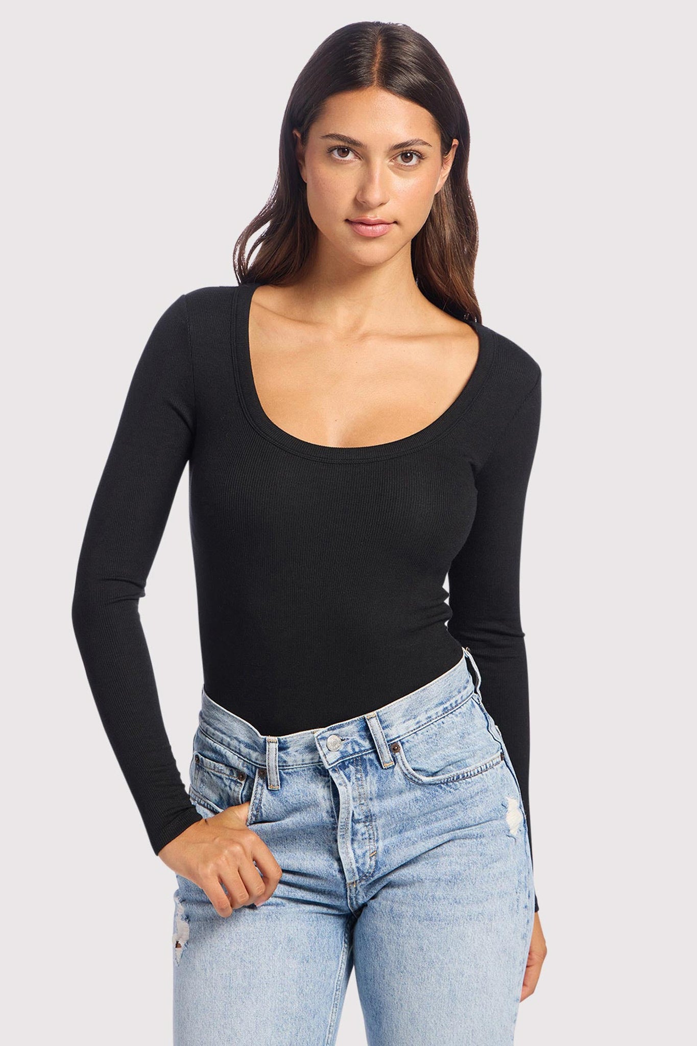 Slinky Rib Long Sleeve Bodysuit