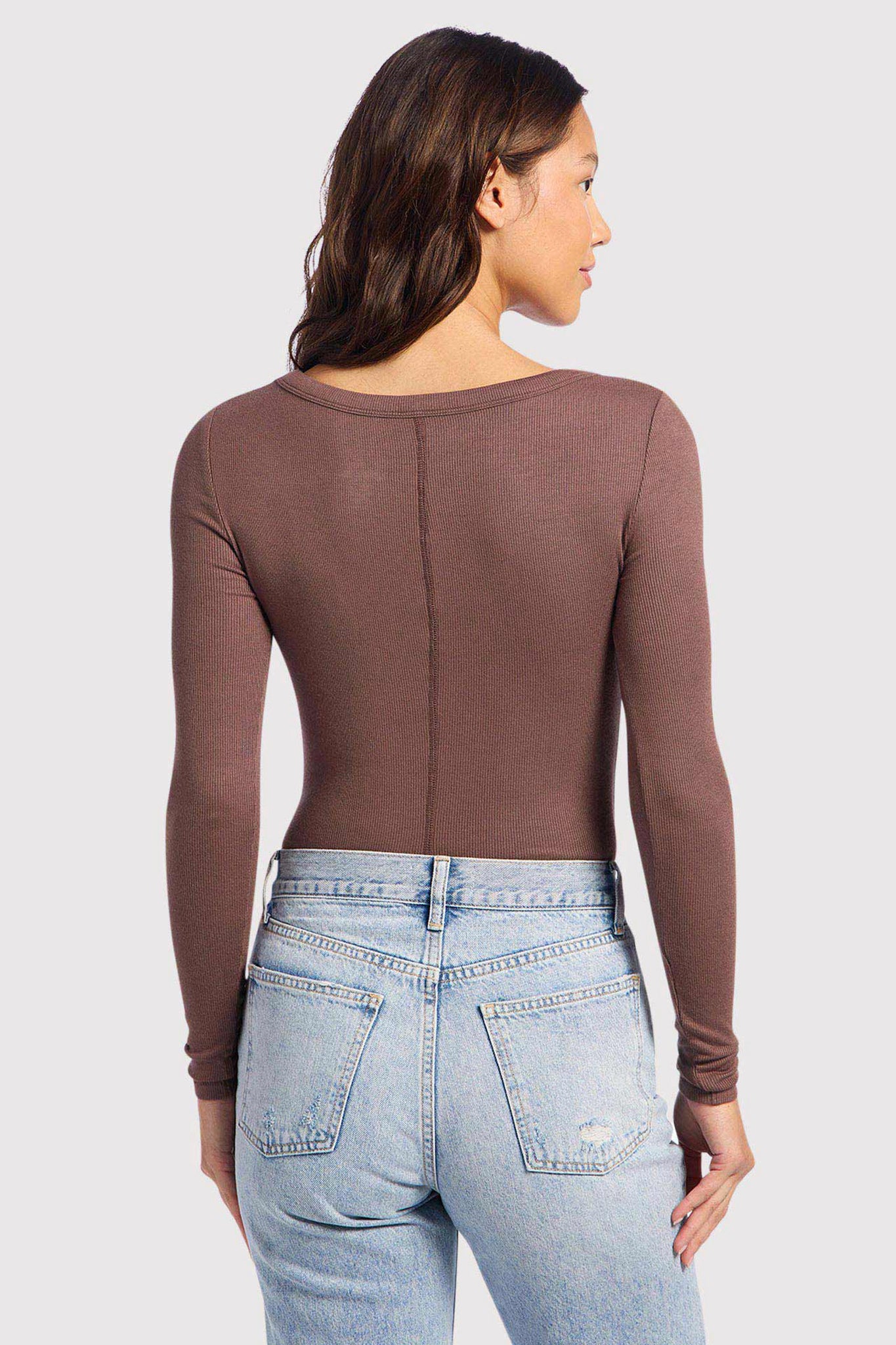 Slinky Rib Long Sleeve Bodysuit