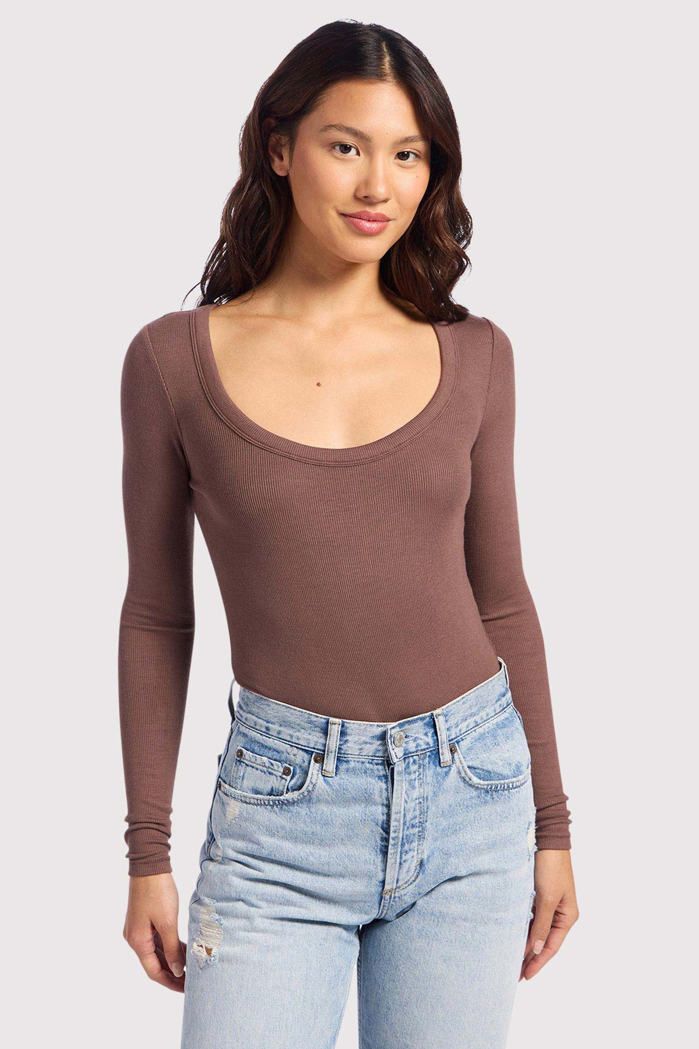 Slinky Rib Long Sleeve Bodysuit