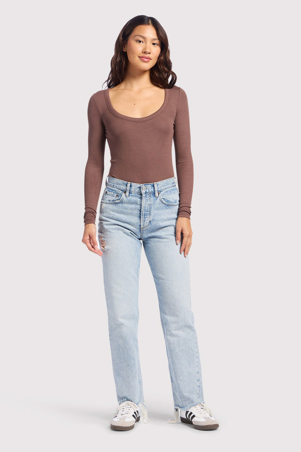 Slinky Rib Long Sleeve Bodysuit