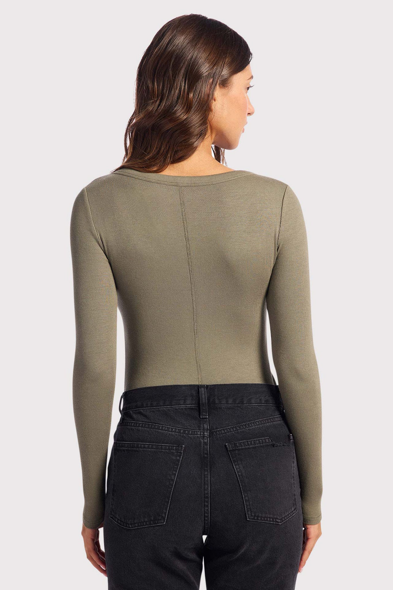 Slinky Rib Long Sleeve Bodysuit