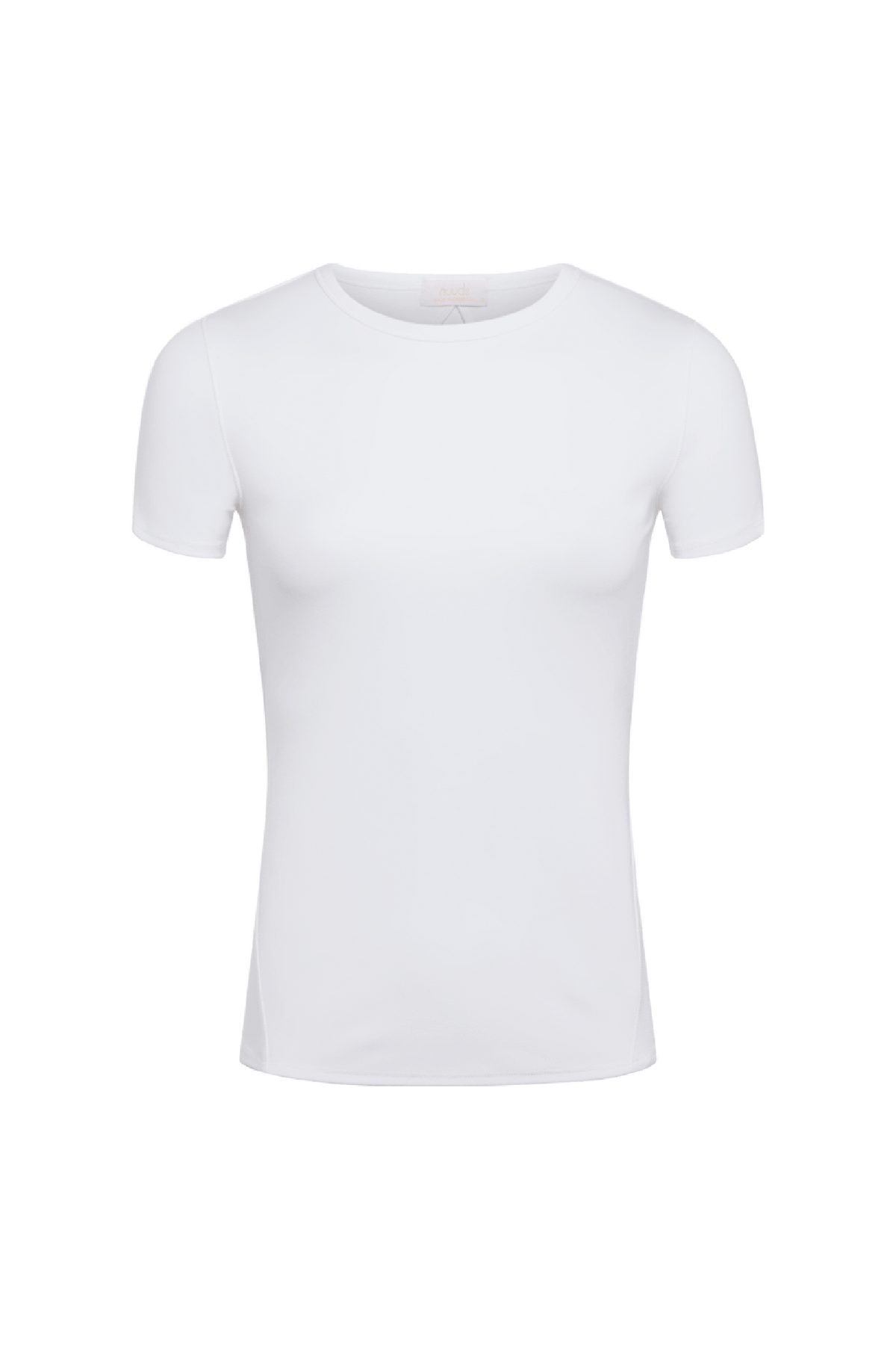 Color:White | nuuds seamed tee – fitted t-shirts for women vintage sports t-shirts basic tees tops for women