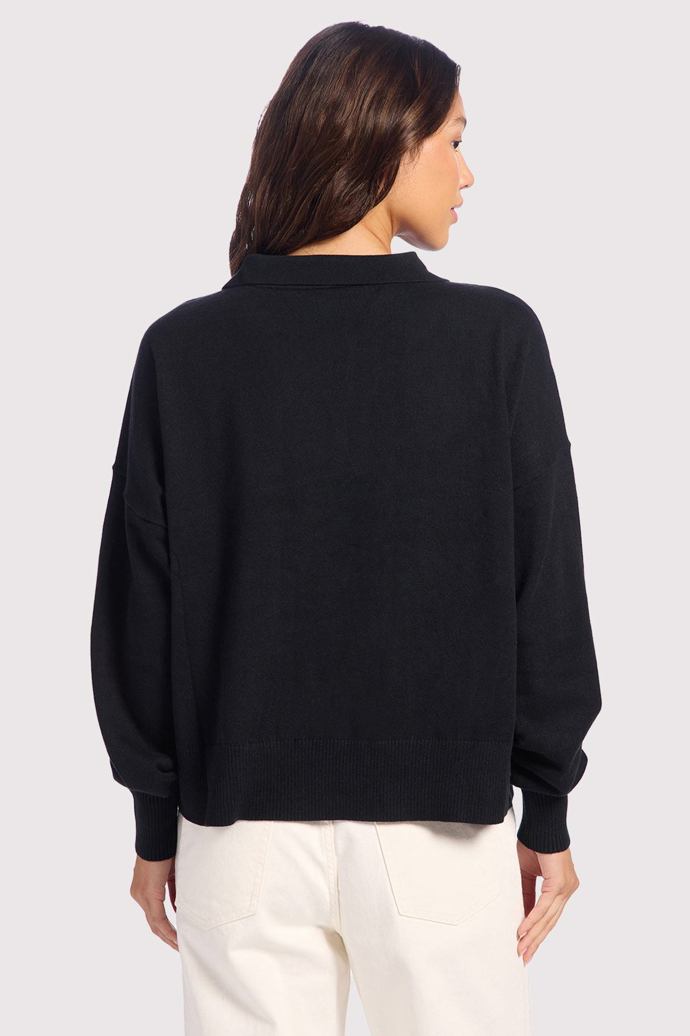 Luxe Knit Polo Sweater