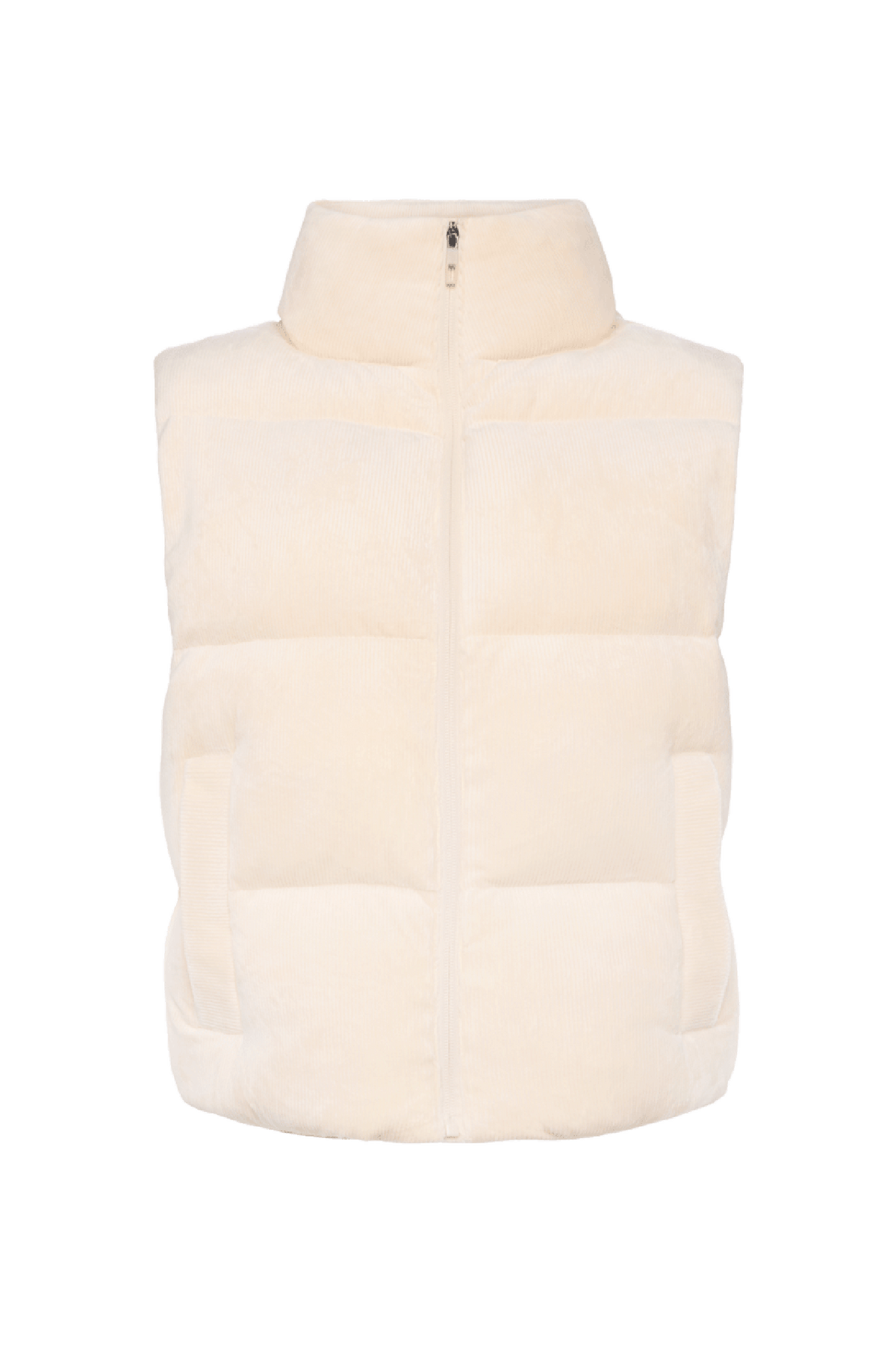 Color:Bone | nuuds puffer vest, women’s puffer vest, insulated vest women, everyday layering outerwear