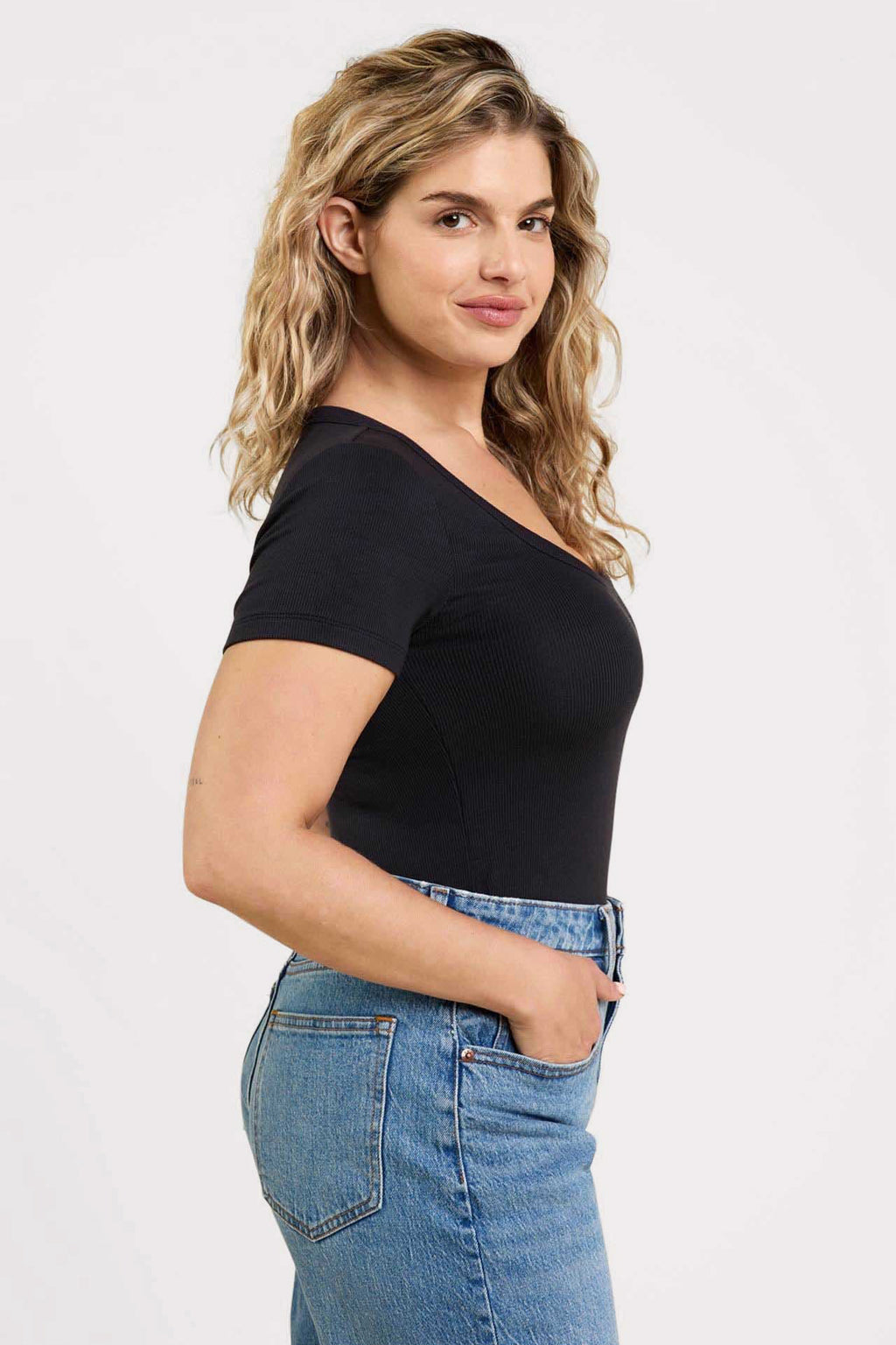 Slinky Rib Short Sleeve Bodysuit
