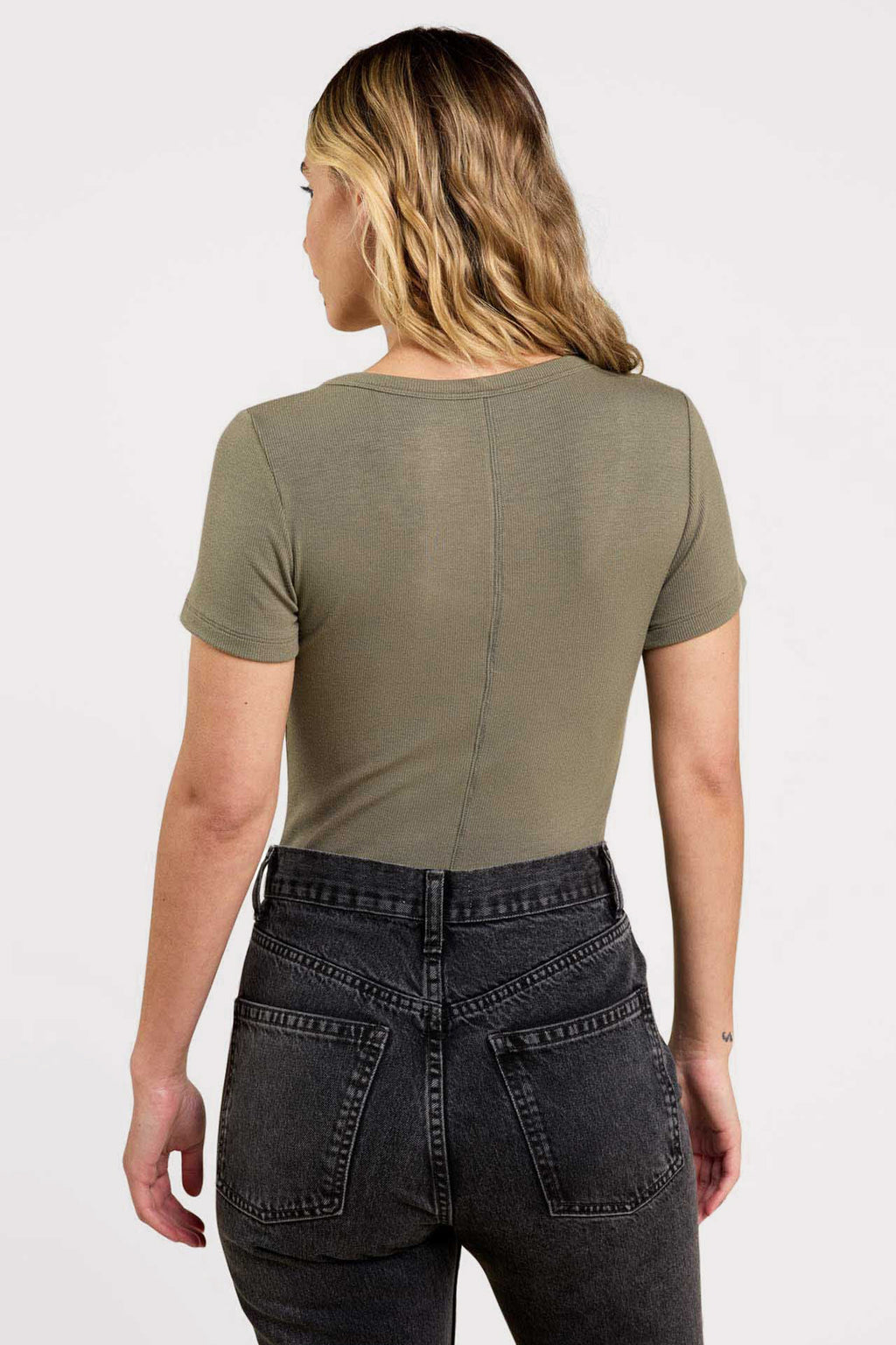 Slinky Rib Short Sleeve Bodysuit