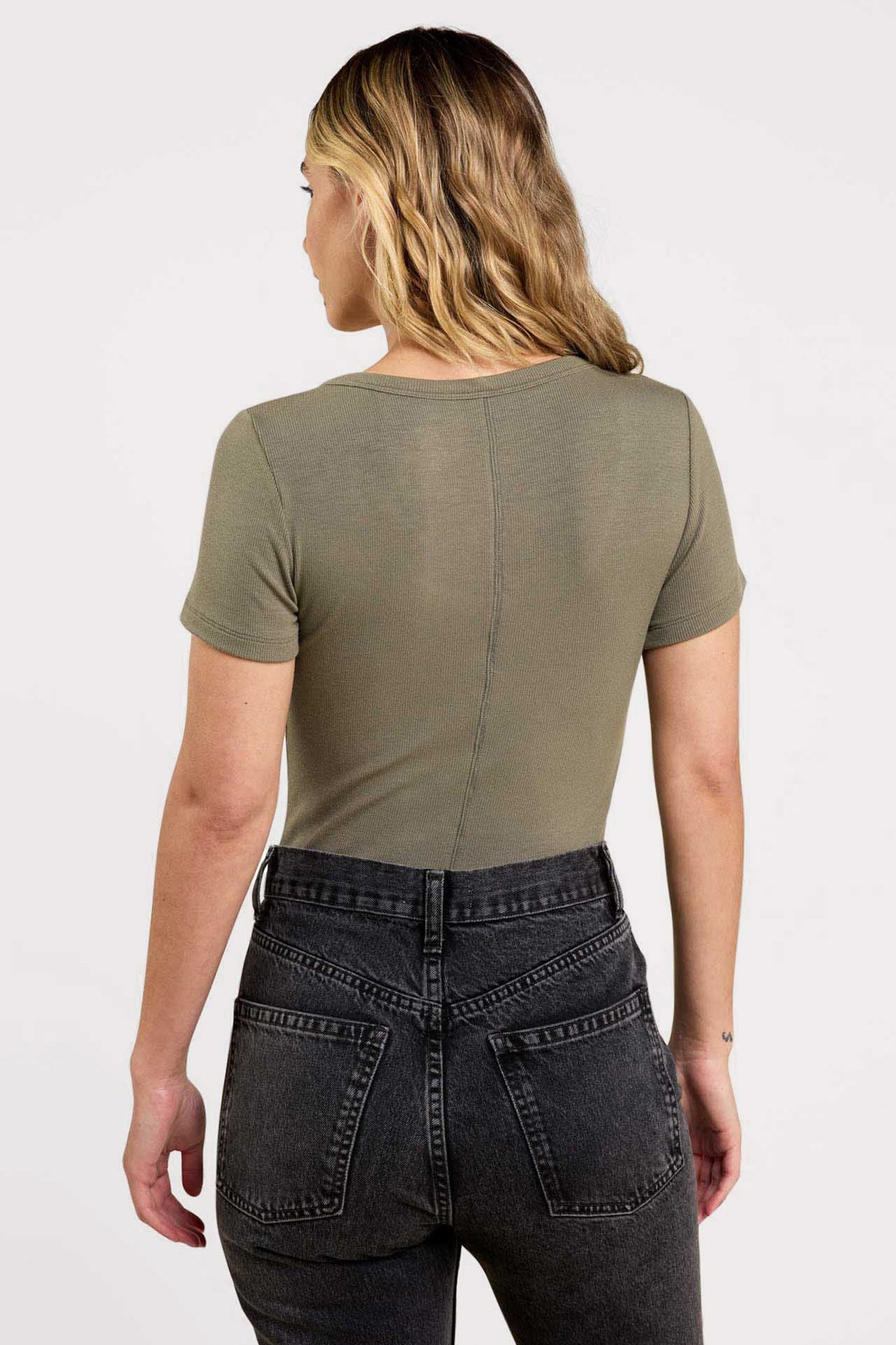 Slinky Rib Short Sleeve Bodysuit