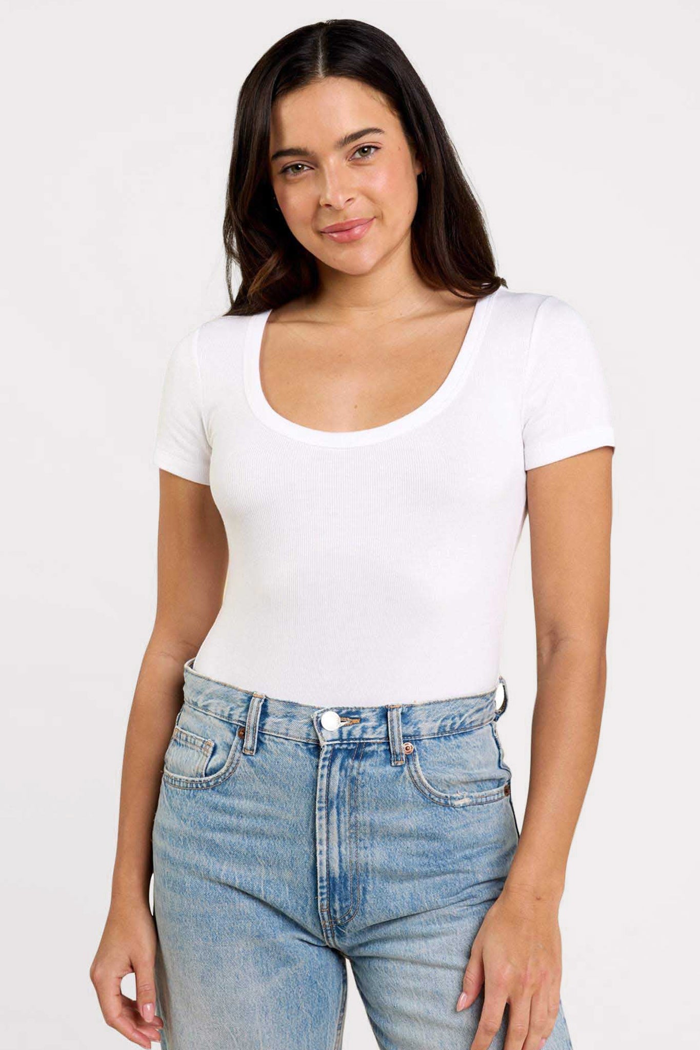 Slinky Rib Short Sleeve Bodysuit