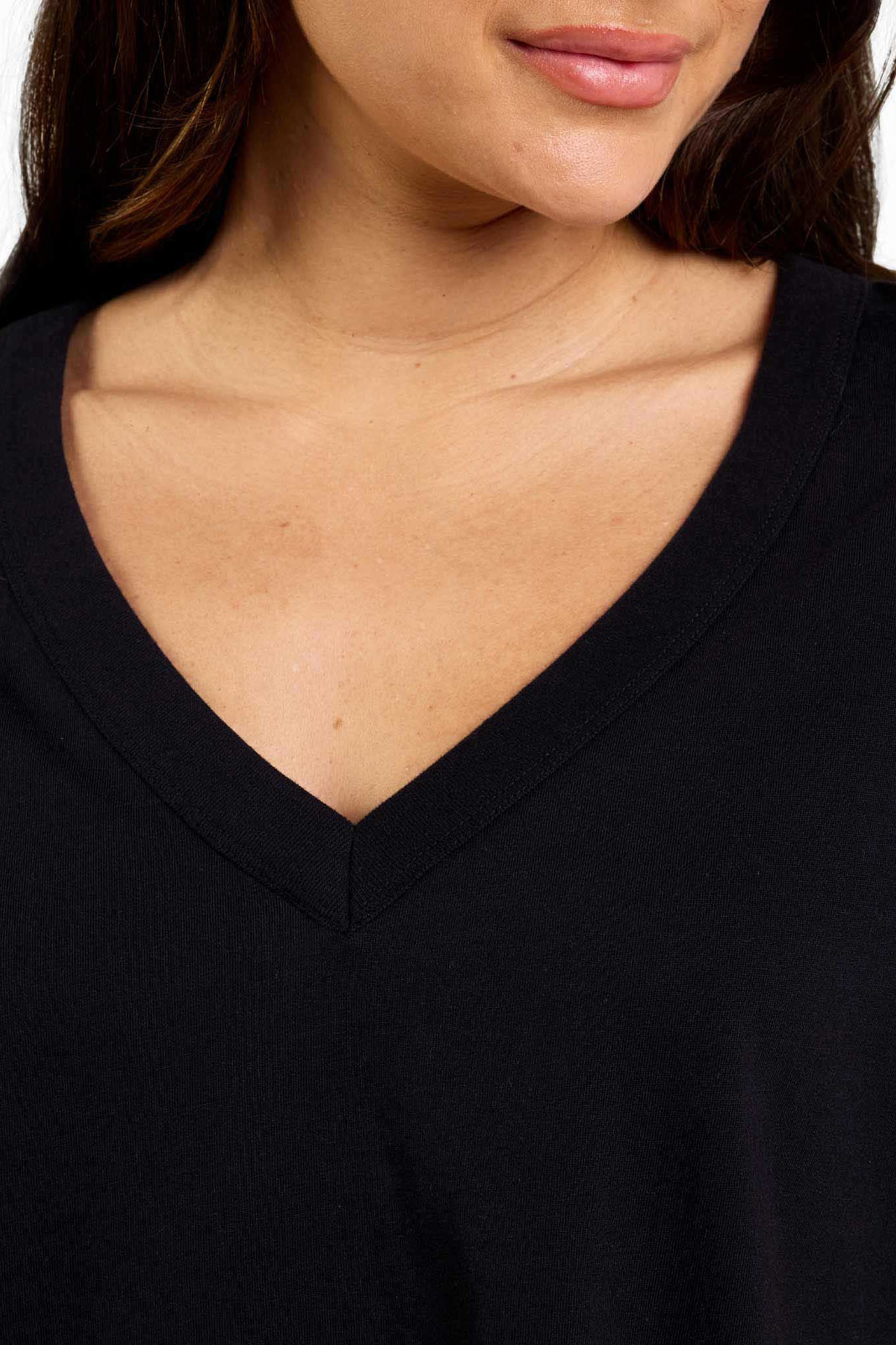 Boxy V-Neck Tee