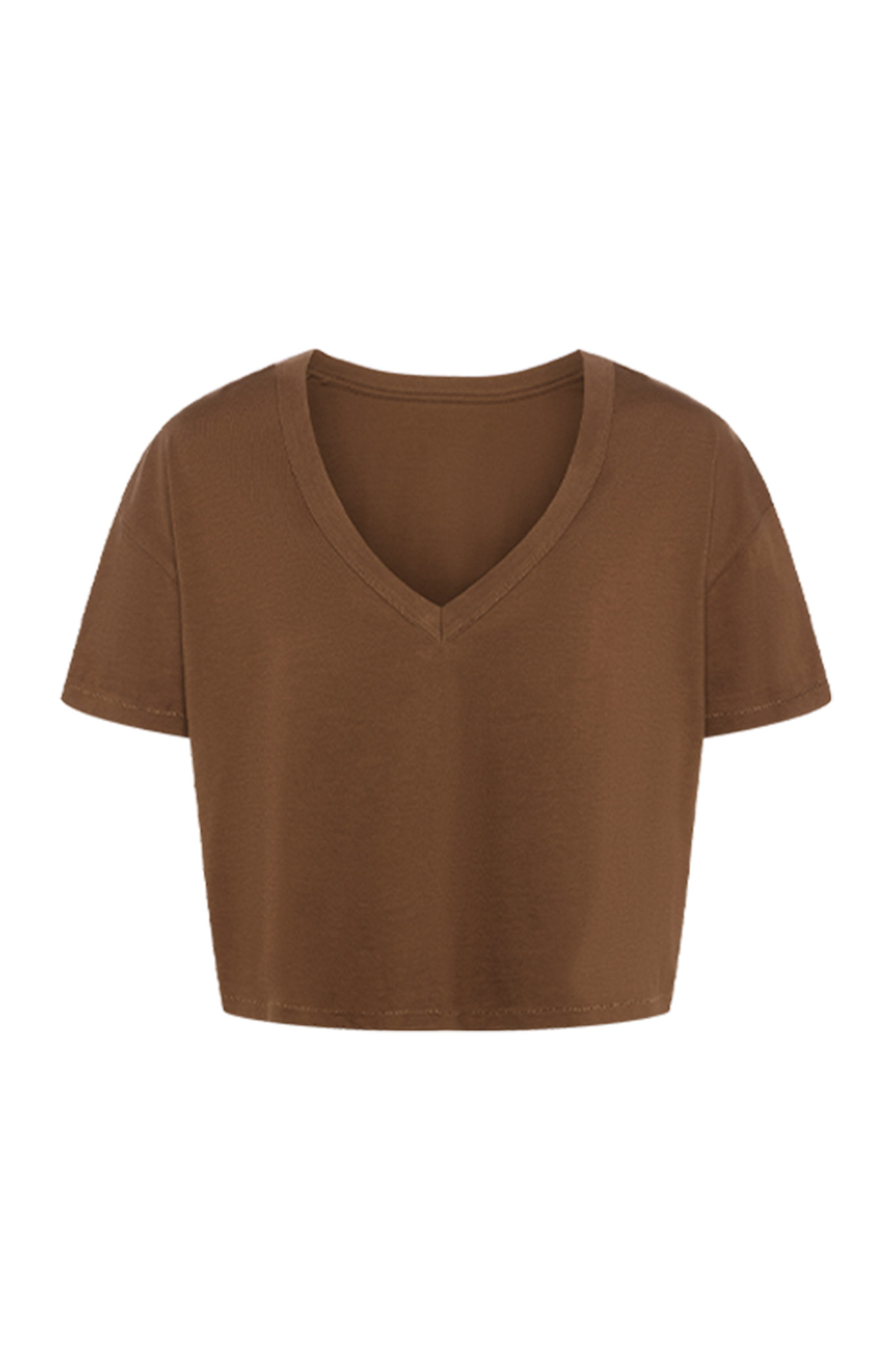 Boxy V-Neck Tee