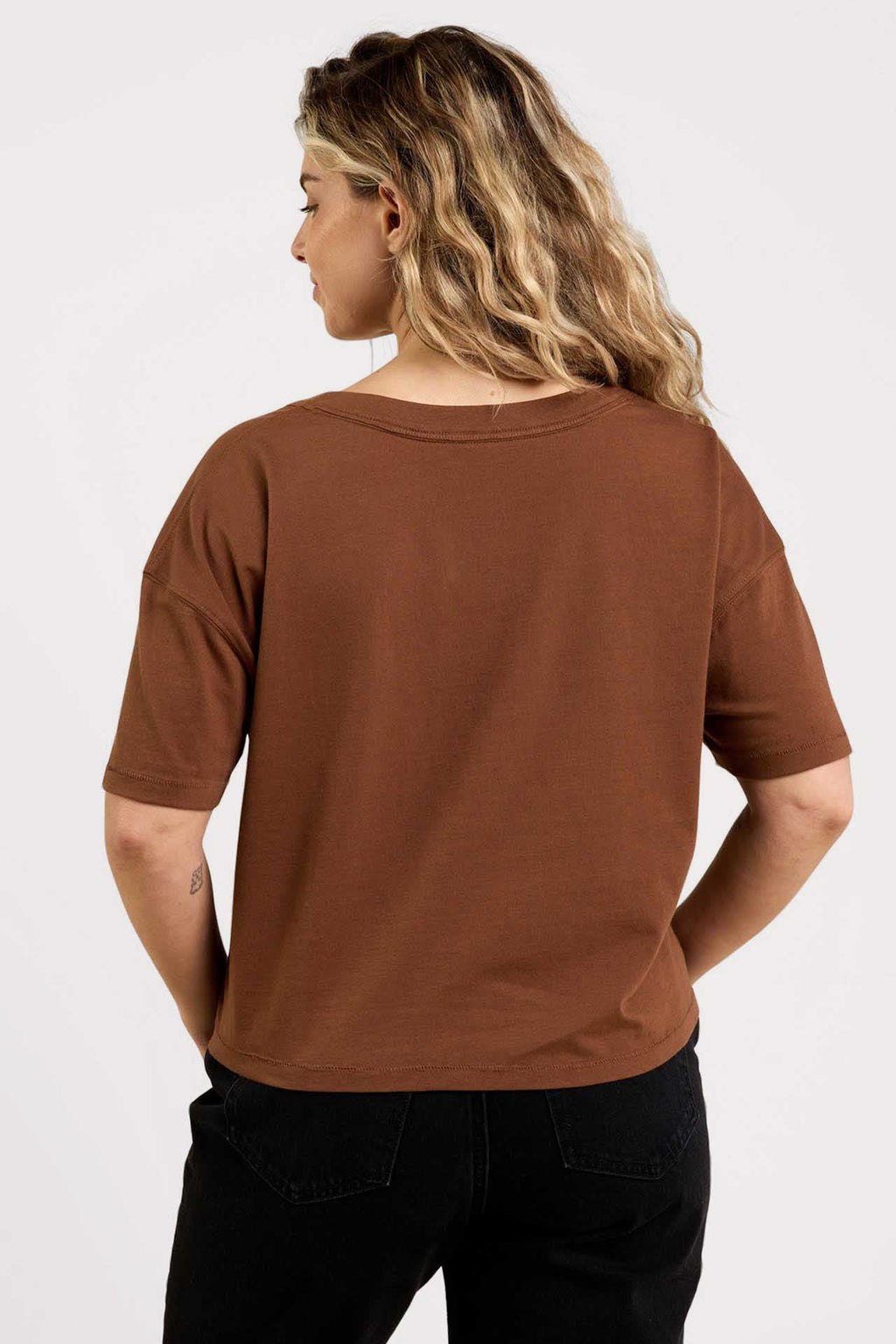 Boxy V-Neck Tee